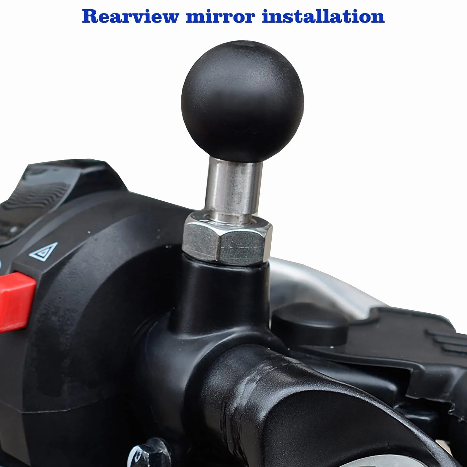 1" Ball Mount Ball Adapter Motocykl ATV lusterko wsteczne śruba z łbem kulowym M8 x 1,25 mm, kompatybilny z uchwytami RAM (SZ-M8 x 1)