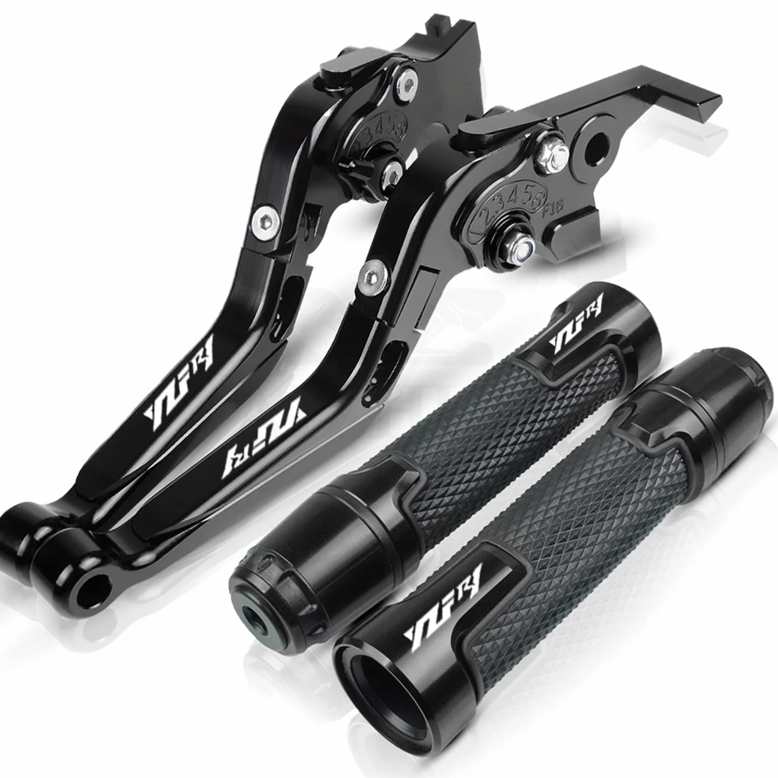 Sprzęgło do Yamaha YZFR1/R1M/R1S YZF R1 2015-2018 2016 2017 2019 2020 Motocykl, regulowana dźwignia hamulca i sprzęgła, uchwyty, końcówki kierownicy