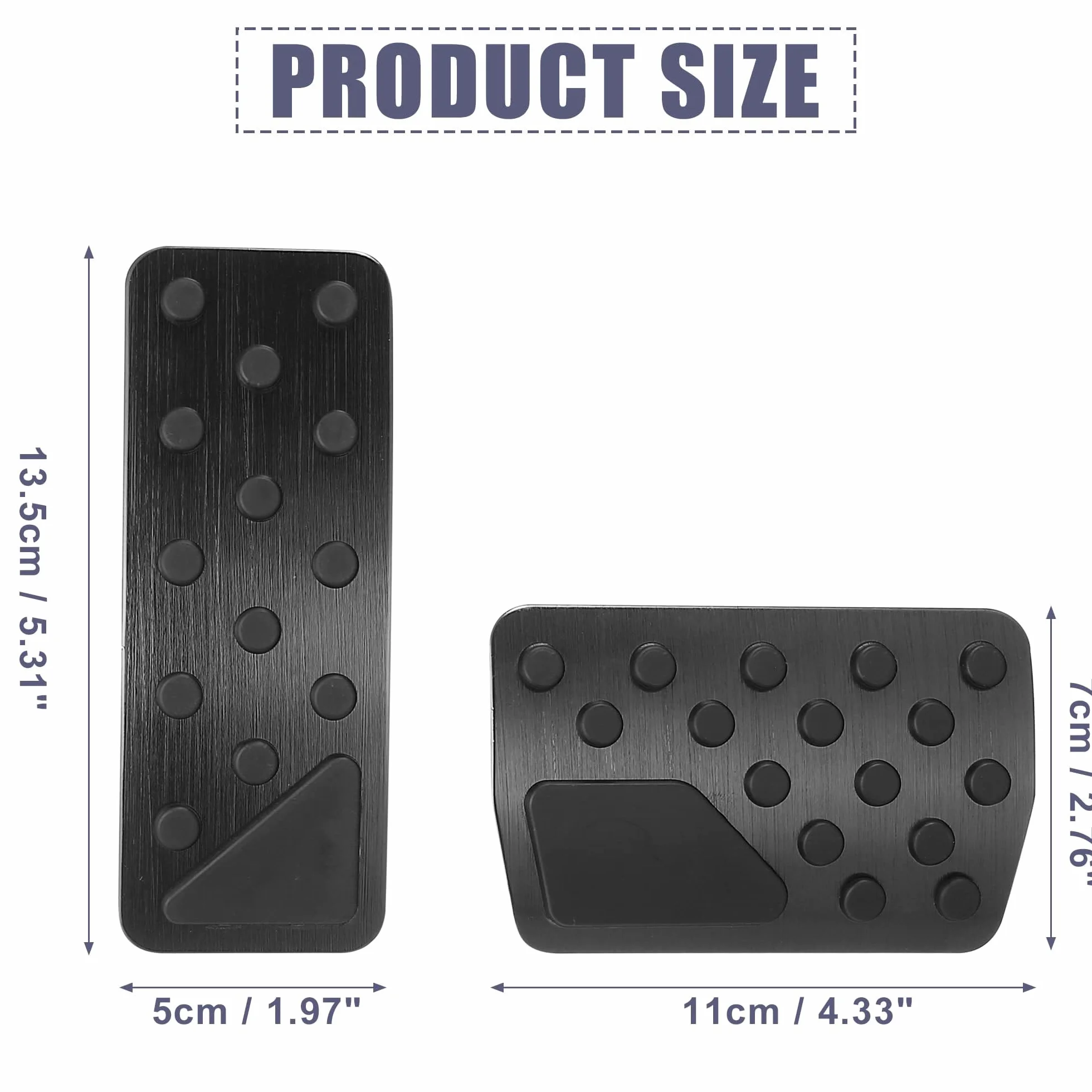 Unifizz 1 zestaw klocków pedału hamulca samochodowego osłona pedału gazu czarna do Jeep Grand Cherokee dla Dodge Durango 2011-2021