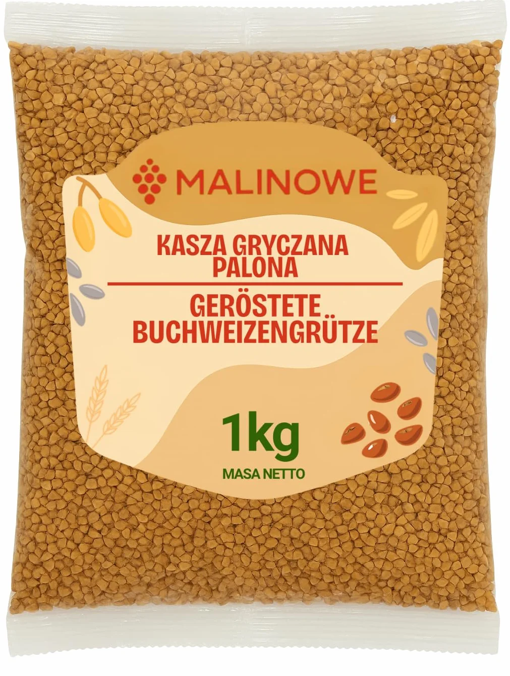 Malinowe KASZA GRYCZANA PALONA 1kg Jakość Premium