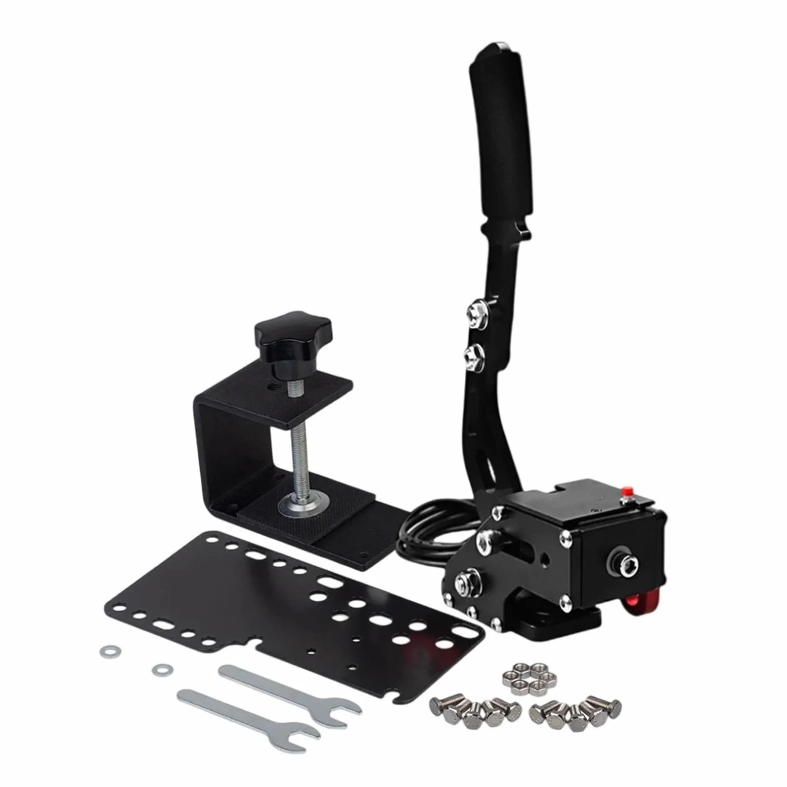 Dźwignia Hamulca Ręcznego Samochodu Aluminiowy hamulec ręczny USB do SIM Racing Logitech G25/G27/G29 T500 FANATEC DIRT RALLY z płytą stałą i zaciskiem