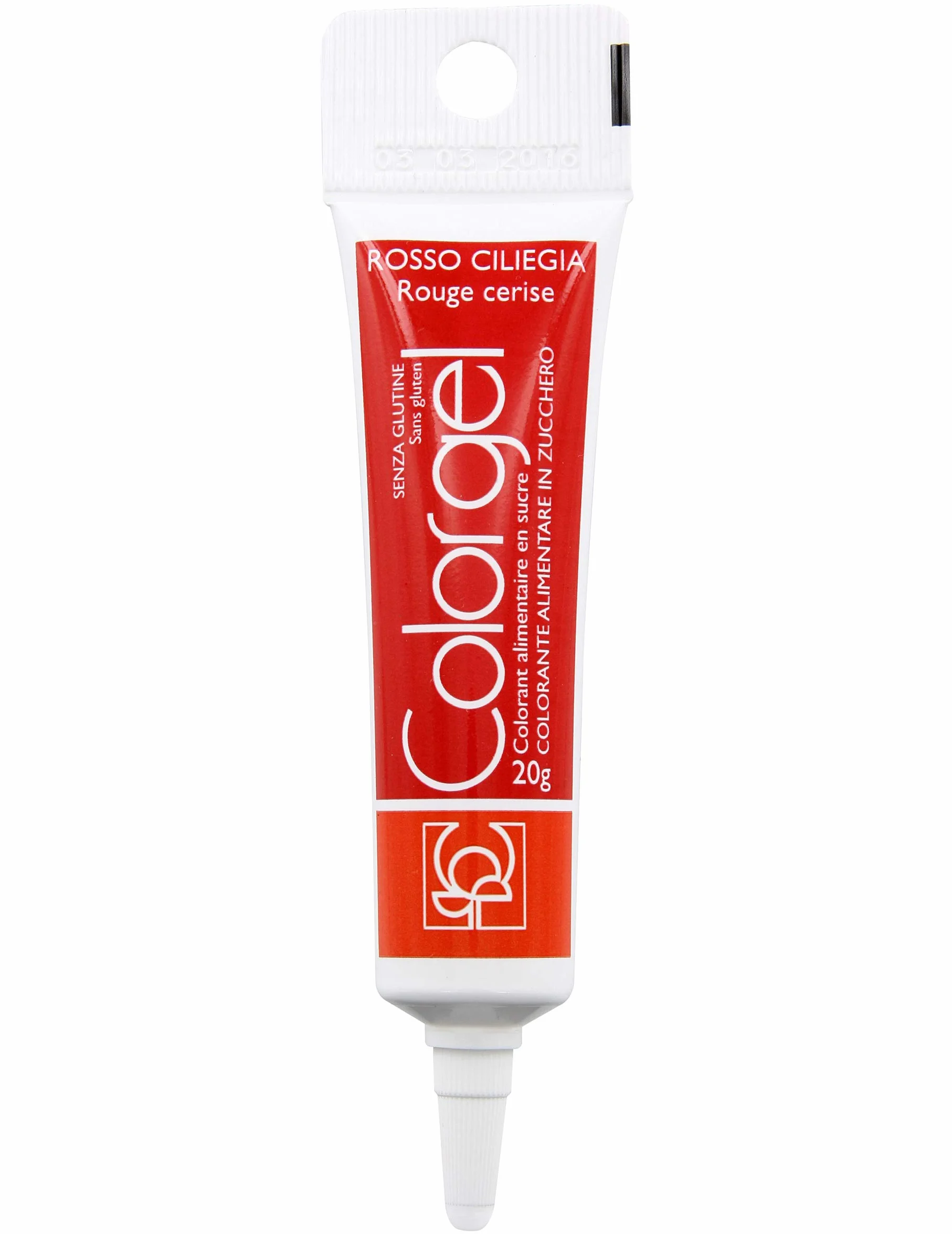 Barwnik cukierniczy Modecor w żelu Chery Red Colorgel Rosso Ciliegia 20g