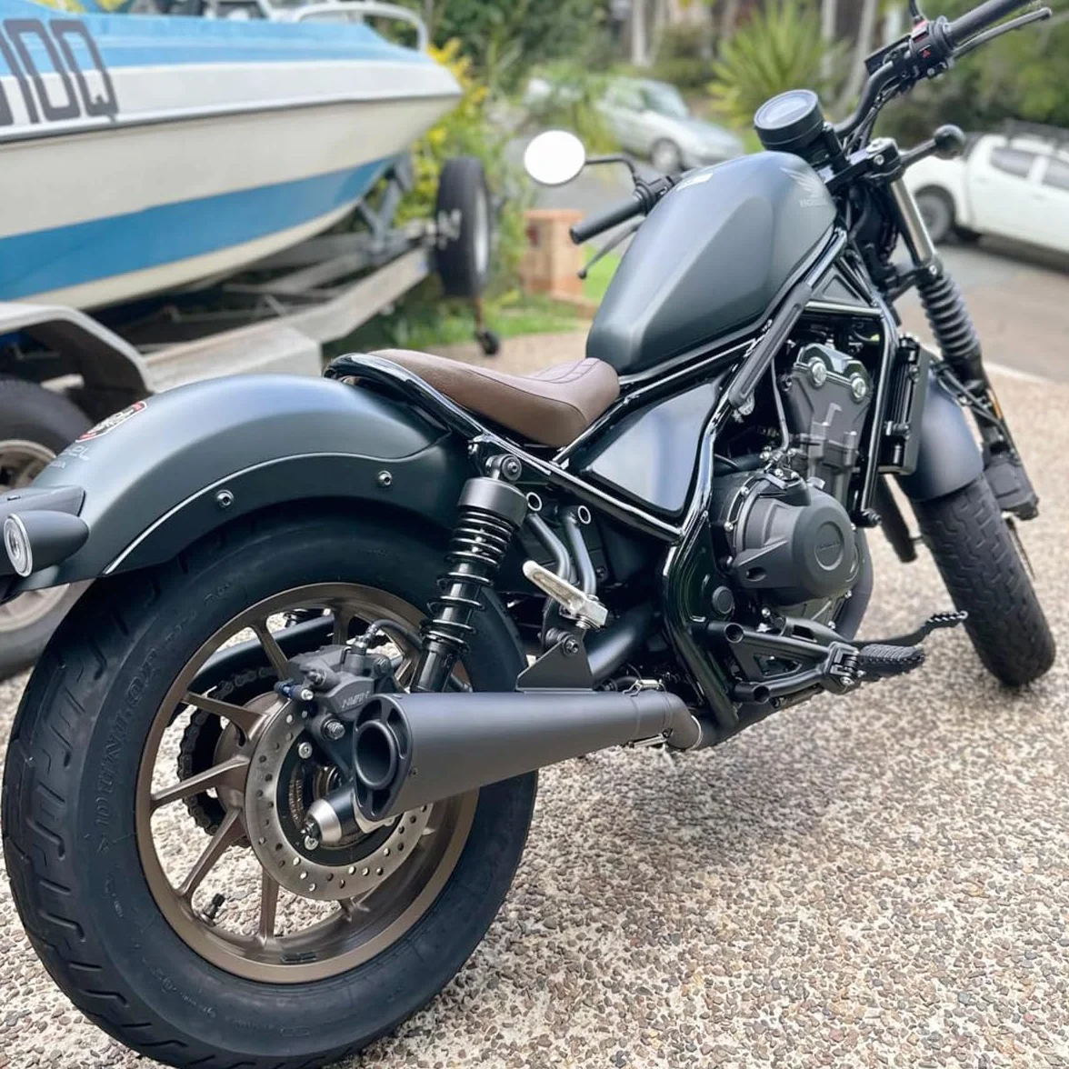 tłumik wydechowy motocykla rura rurowa kompatybilna z H-onda CMX500 Rebel 500 2017 2018 2019 2020 2021 2022 CMX 500 Rebel rura wydechowa 17 18 19 20 21 akcesoria