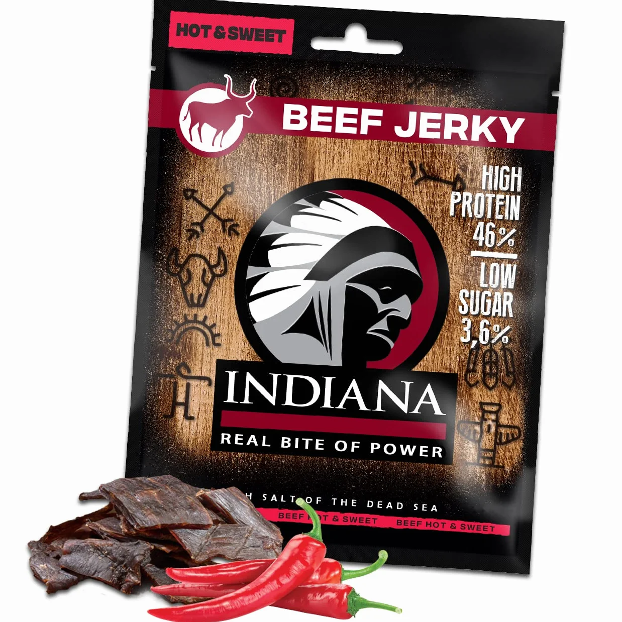 Beef Jerky (Beef Hot & Sweet, 25 g x 15 szt.)