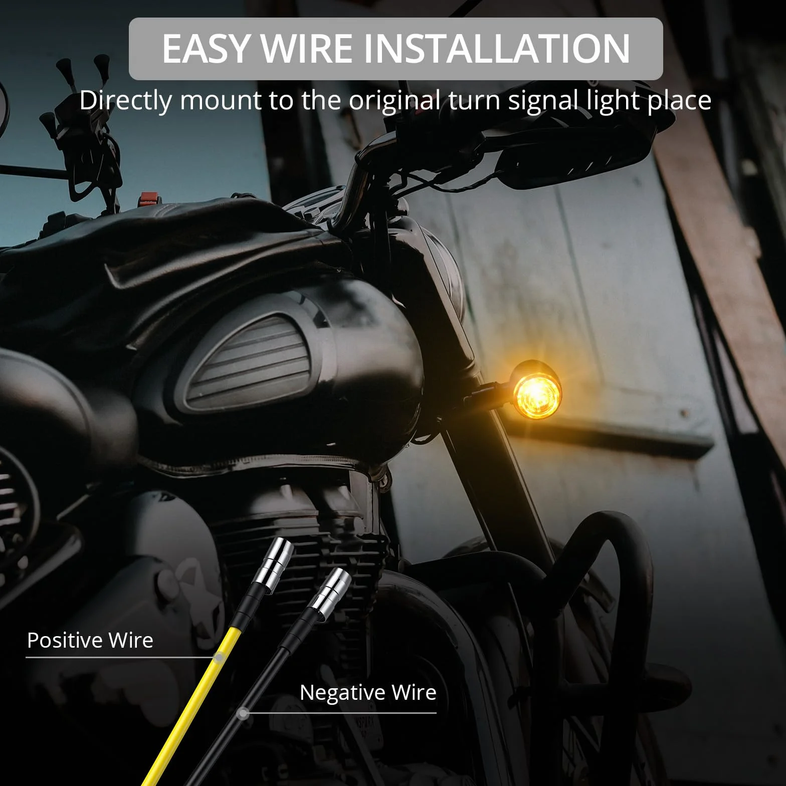 Justech 4x Światło kierunkowskazu LED do motocykla uniwersalne światło żarowe światło sygnałowe (12 diod LED na światło) światła do jazdy światła znakowania światło kierunkowskazu IP65 do motocykla