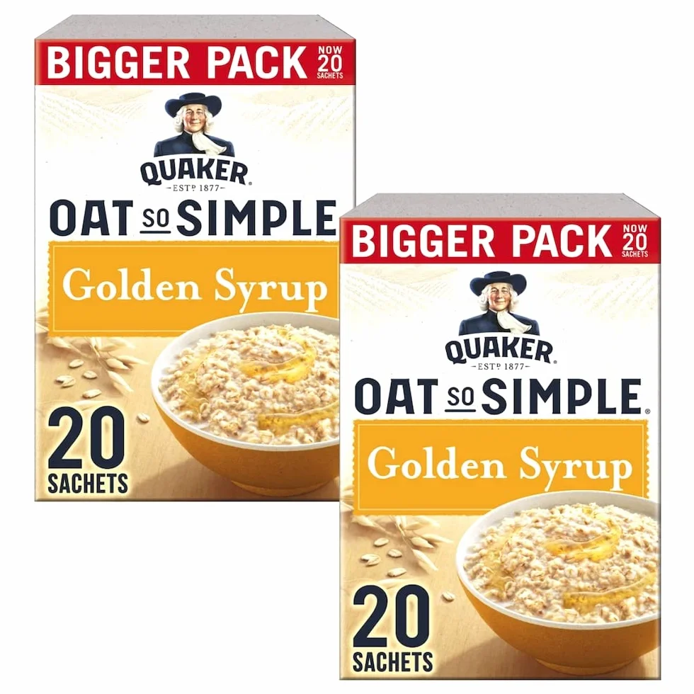 Cleverry Quaker Oat So Simple Golden Syrup Porridge Oatmeal 40 x 36g Saszetek Owsianka