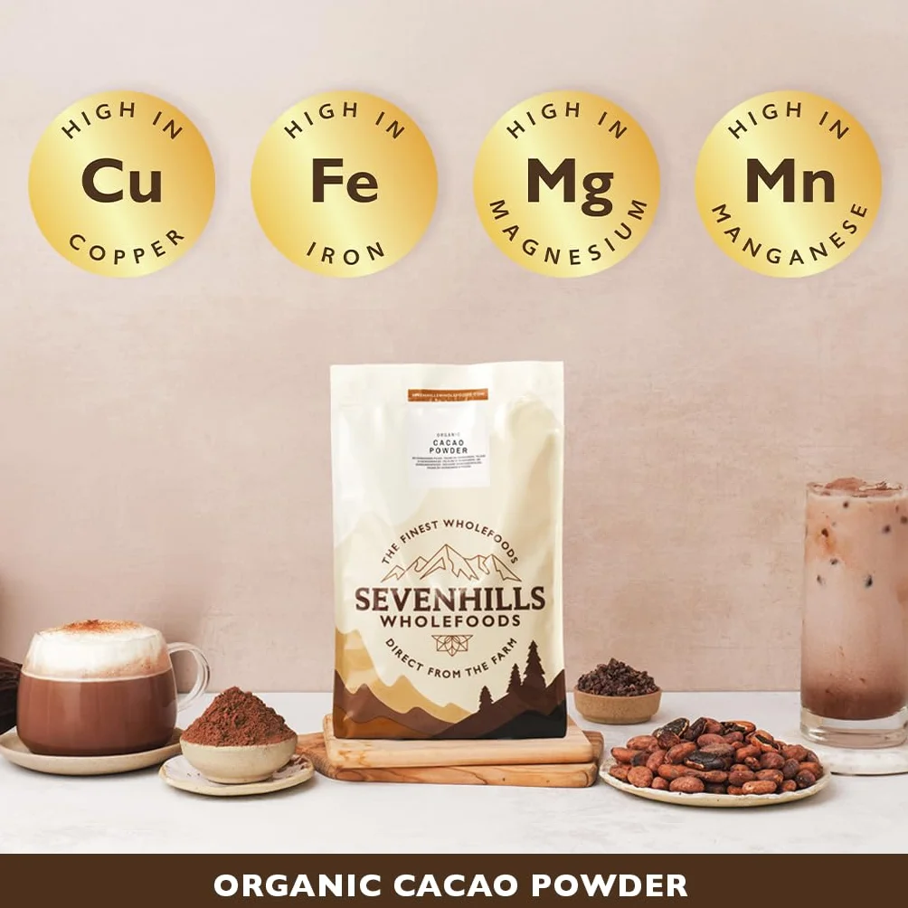 Sevenhills Wholefoods Organiczne Kakao W Proszku 1.8kg