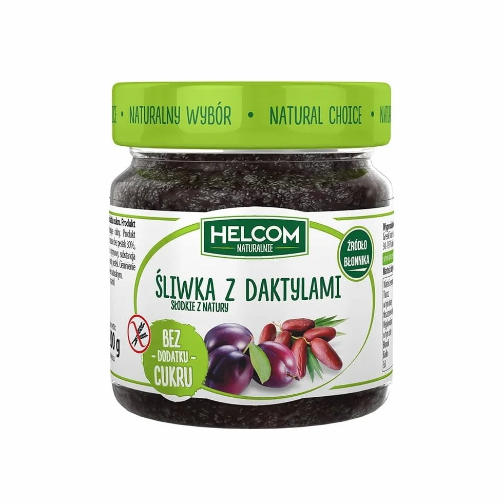 Helcom Pasta Owocowa Śliwka z Daktylami 200 g