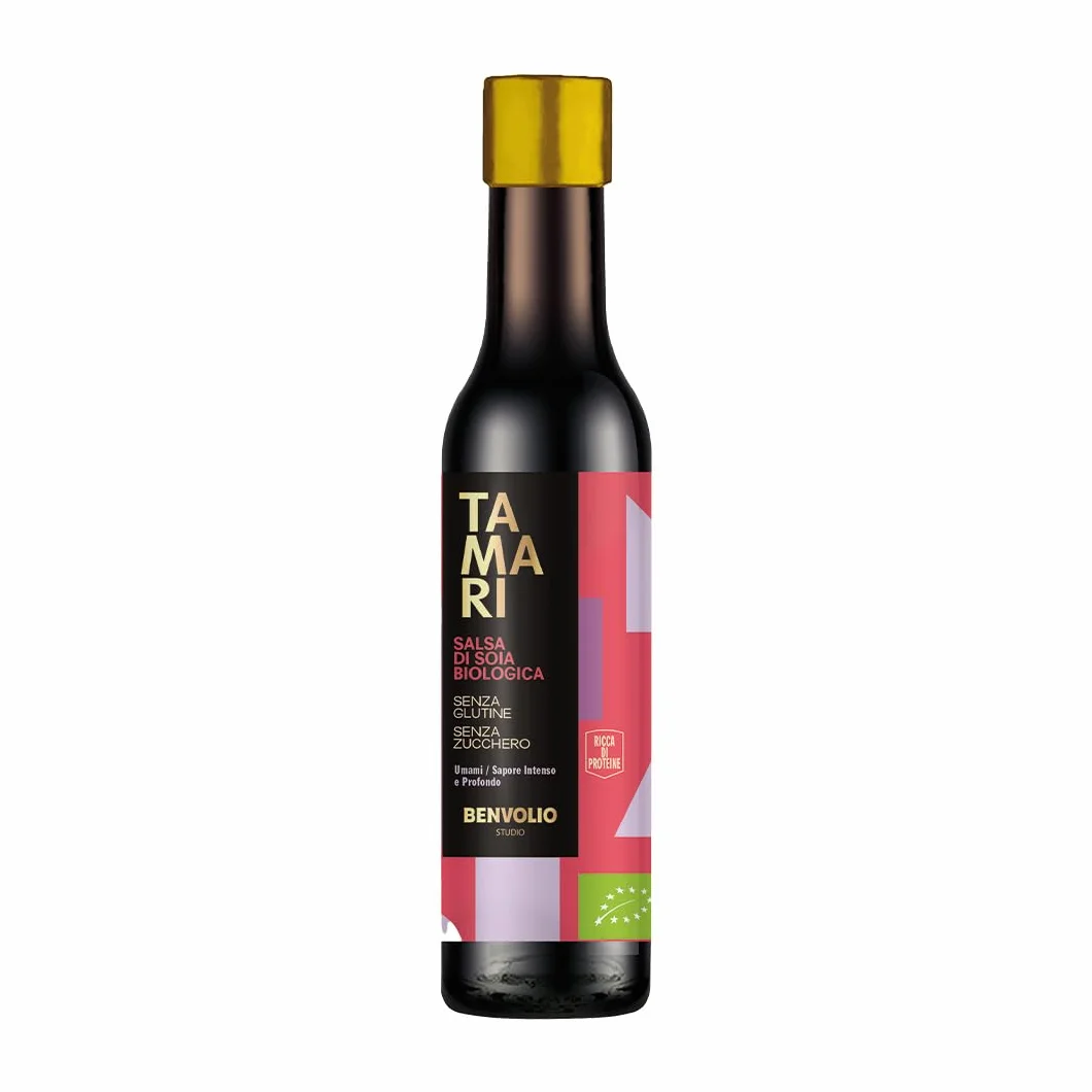 BENVOLIO TAMARI Sos Sojowy Bezglutenowy BIO 250ml Naturalna Fermentacja Tradycja Japońska