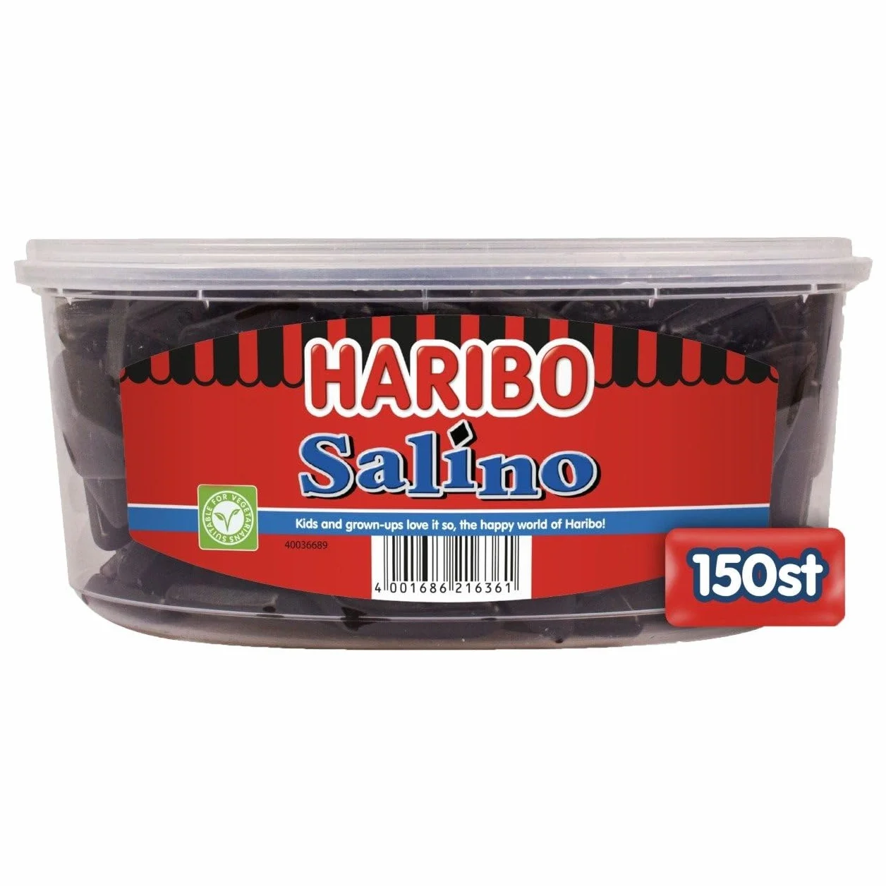 HARIBO - Salino lukrecja – salmiak – pudełko z 150 sztukami