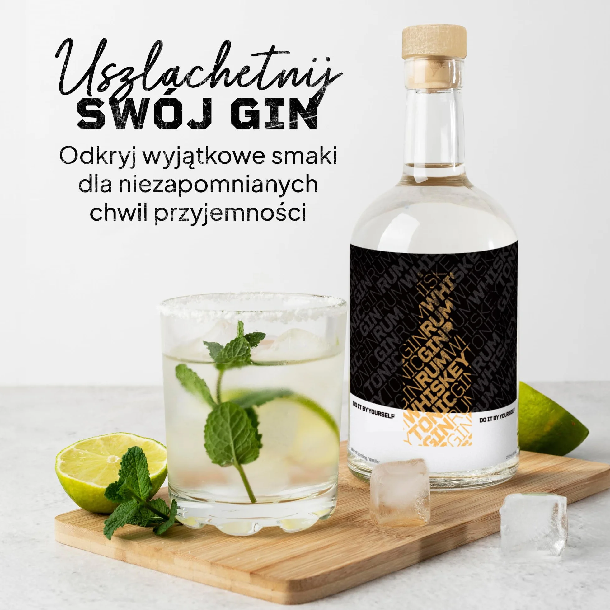 Gin-Selber-Machen-Set inkl. 12 natürlichen Botanicals & Zubehör | DIY-Baukasten mit 4 Rezepten