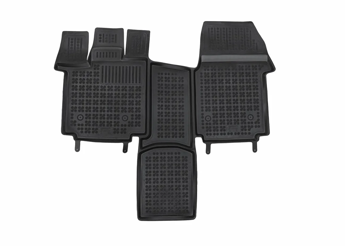 MTM Dywaniki gumowe do VW T7 Multivan (również eHybrid/PHEV) 10.2021-, typ wiadra na miarę antypoślizgowa z krawędzią 5 cm, kod. 3D 11588