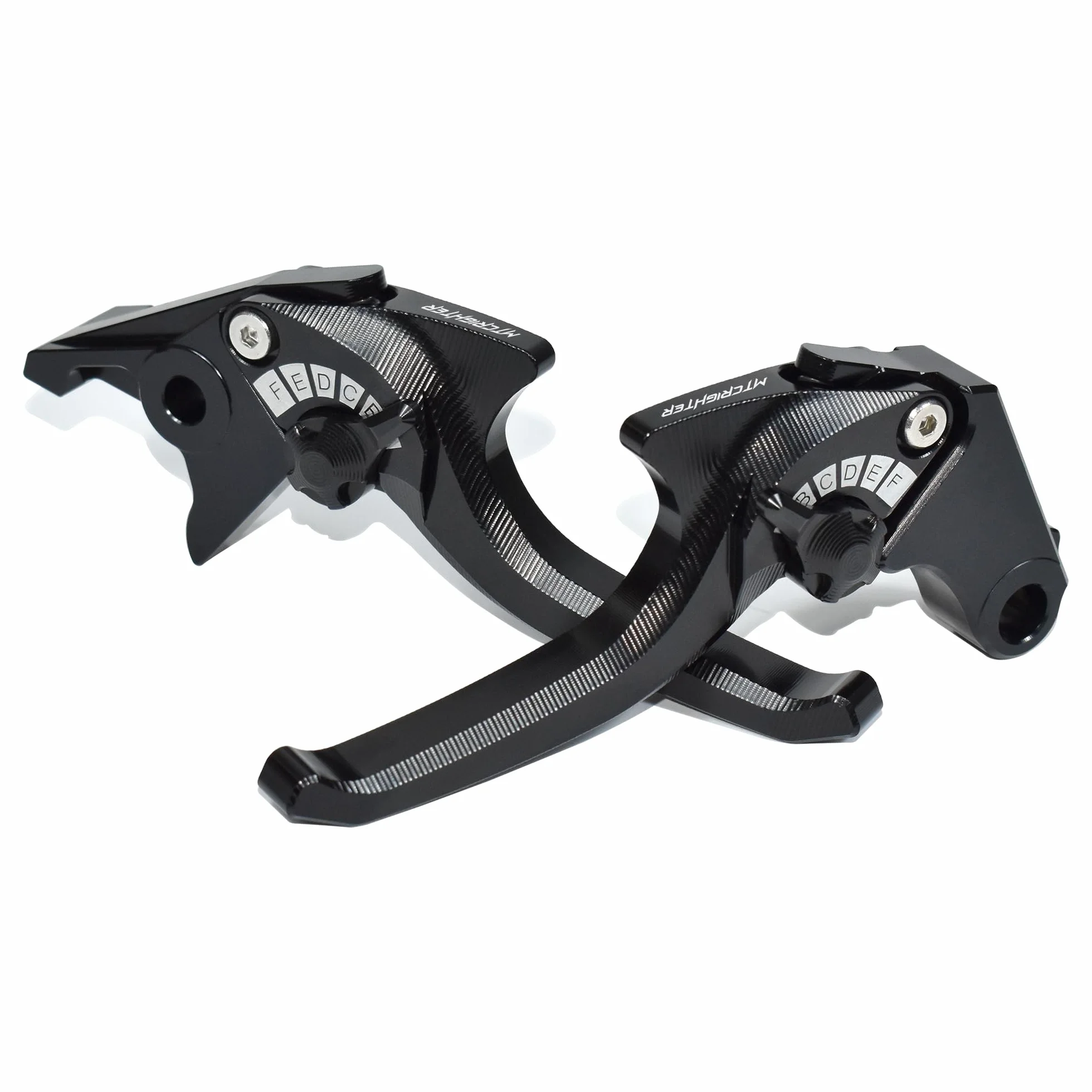 Krótki zestaw dźwigni sprzęgła hamulca z 2 palcami kompatybilny z Royal Enfield Himalayan 450 Guerrilla 450 2024 2025, wykonany ze stopu aluminium CNC (czarny)