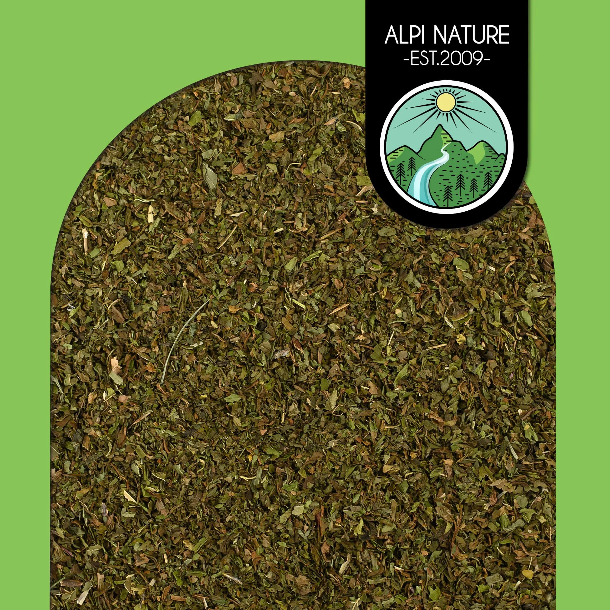 Alpi Nature Herbata Nana 250g, suszona i pokrojona mięta Nana, marokańska herbata miętowa liściasta