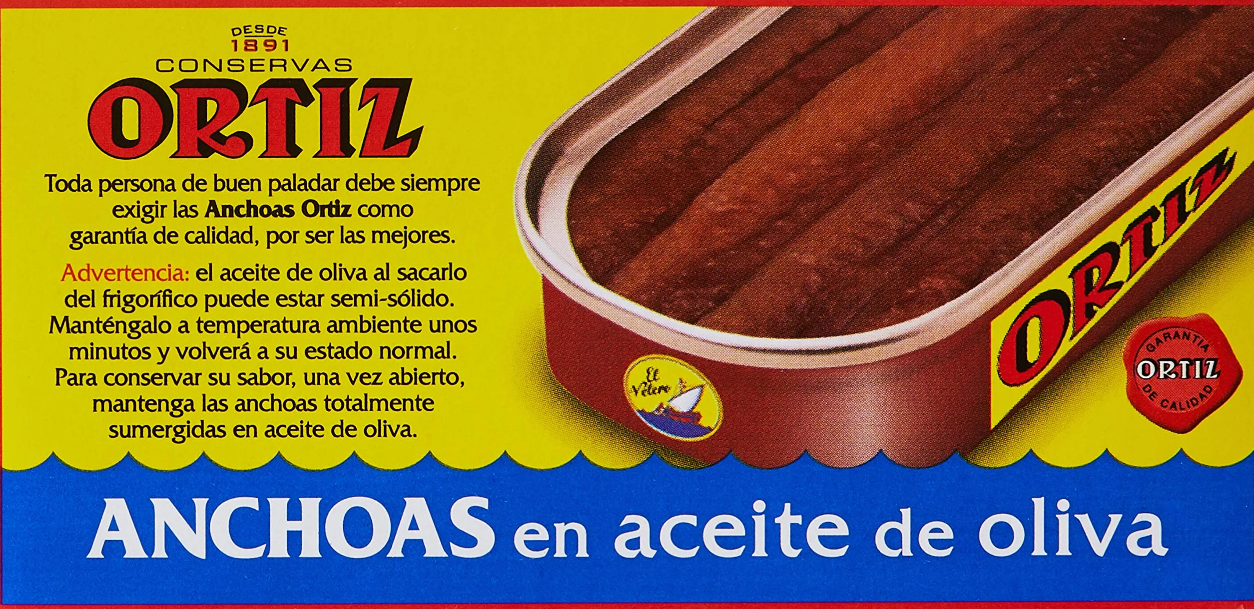 Ortiz Anchoas filety z sardeli w oliwie z oliwek 47 g