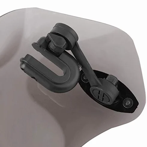 Uniwersalne Rozszerzenie Przedniej Szyby Motocykla, 28 Cm Deflektor Spojlera Zmodyfikowana Przednia Szyba, Dodaj Deflektor Wiatru Zmodyfikowana Przednia Szyba(Wędzone małe)