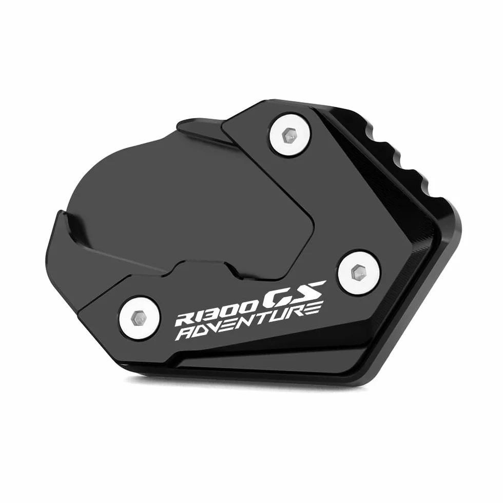 Modeer Kompatybilny z B.M.W R1300GS Adventure 2024 + stojak boczny do motocykla CNC, podkładka przedłużająca gsa 1300 r 1300 gsa r1300 gs akcesoria adv (czarne)