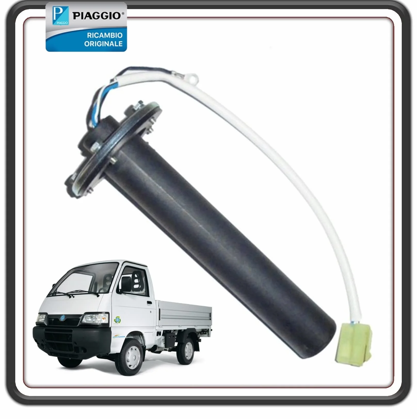 WSKAŹNIK CZUJNIK POZIOM PALIWA PALIWA DO PIAGGIO PORTER 1300 BENZINA WSZYSTKIE MODELE DO 2009 r. - PIAGGIO PORTER 1200 1400 DIESEL ORYGINALNE.