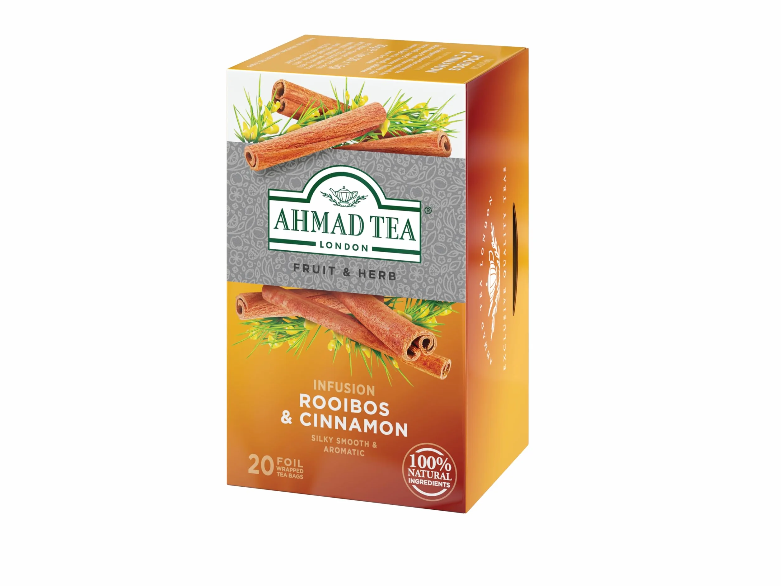 Ahmad Tea Rooibos & cynamon napar owocowy i ziołowy 20 herbatek