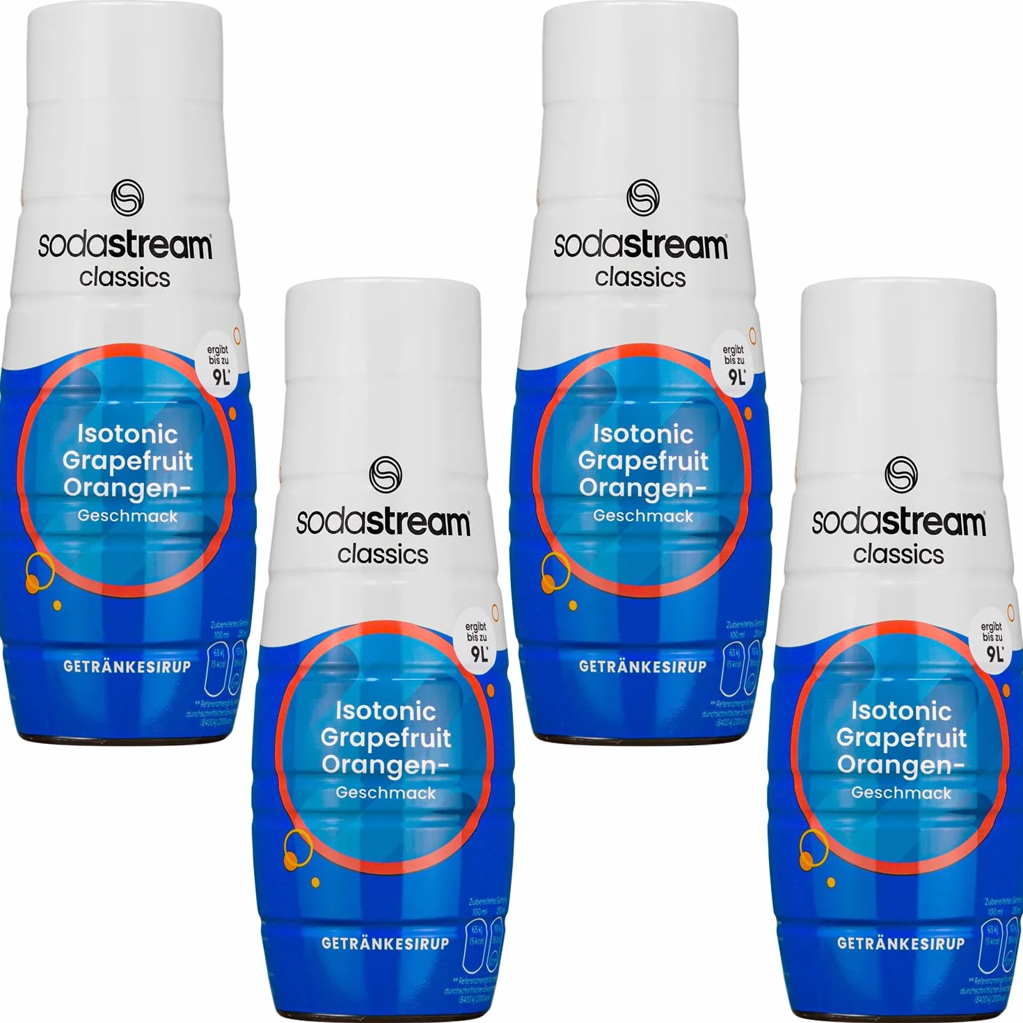 Sodastream 4x SYROP IZOTONIK GREJPFRUT POMARAŃCZA KONCENTRAT 440ML