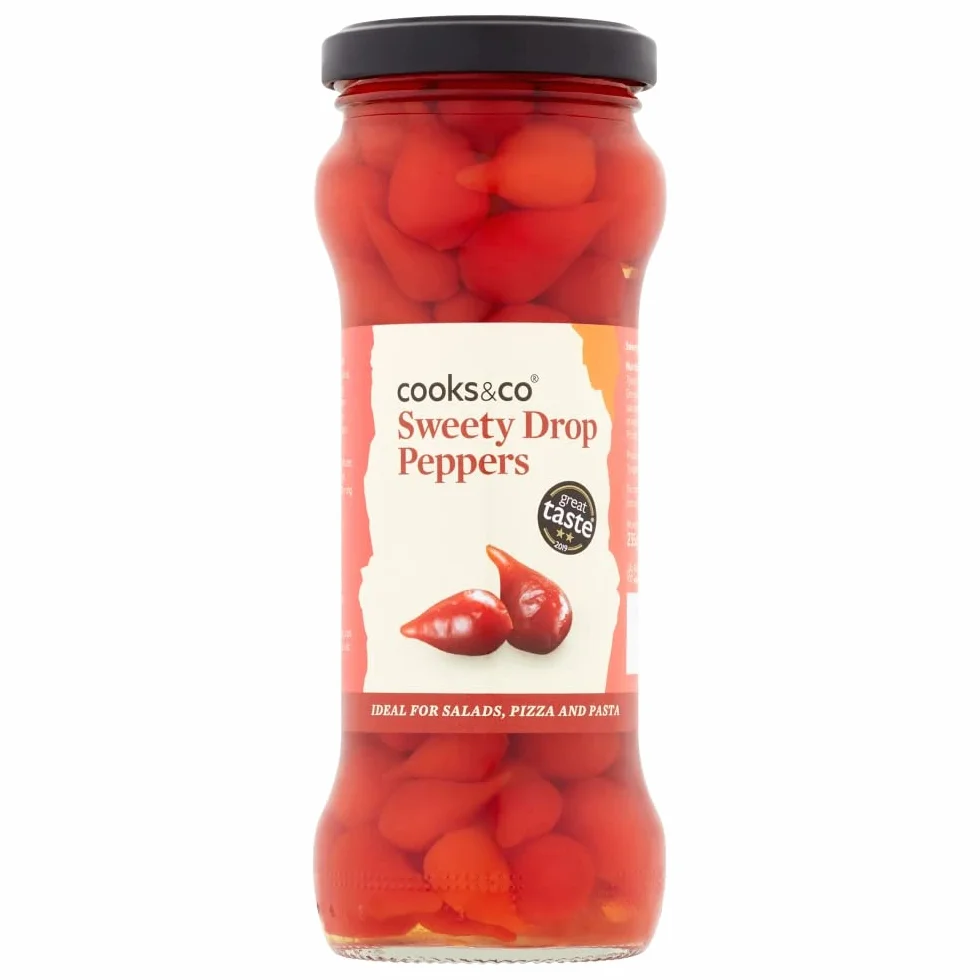 Cooks & Co | Sweety Drop Peppers | 1 x 235 g (Wielka Brytania)