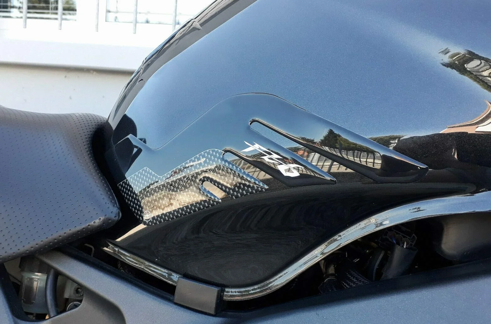 labelbike - Zestaw naklejek 3D z żywicy, Dekoracje i Ochrona Zbiornika Motocykla kompatybilny z Yamaha FZ6