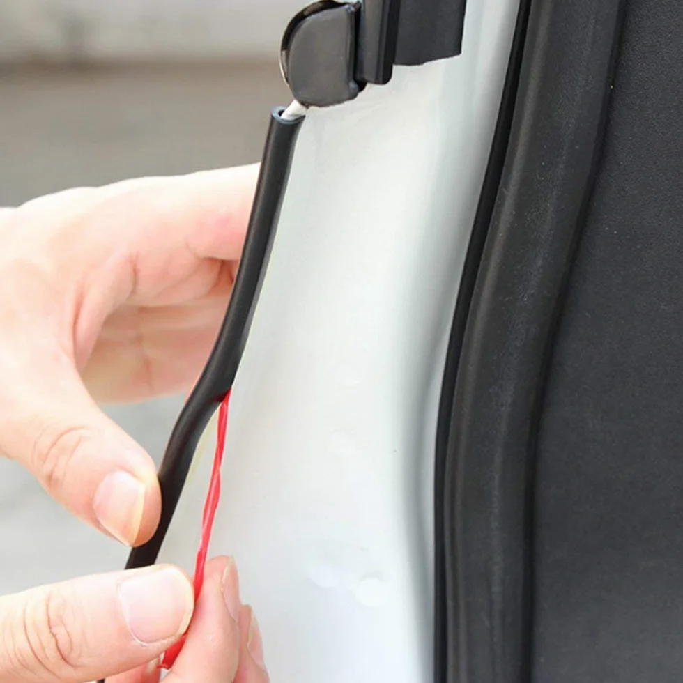 5M Car Edge Trim gumowa podkładka ochronna w kształcie litery U, odpowiednia do samochodów SUV MPV i większości modeli (czarna)