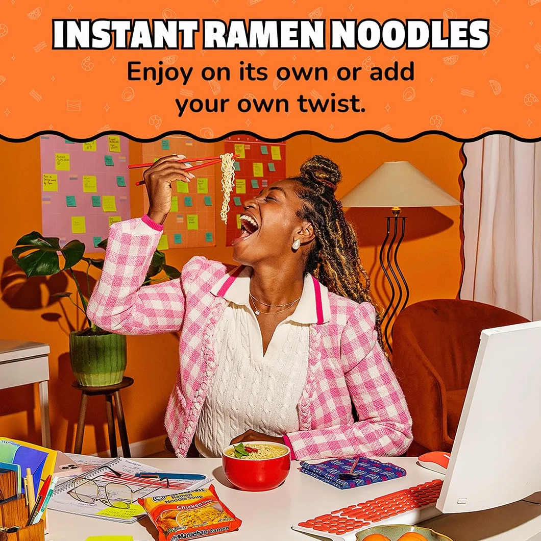 Maruchan Ramen Chicken, Instant Ramen Noodles, Ready to Eat Meals, 3 Oz, 24 Count