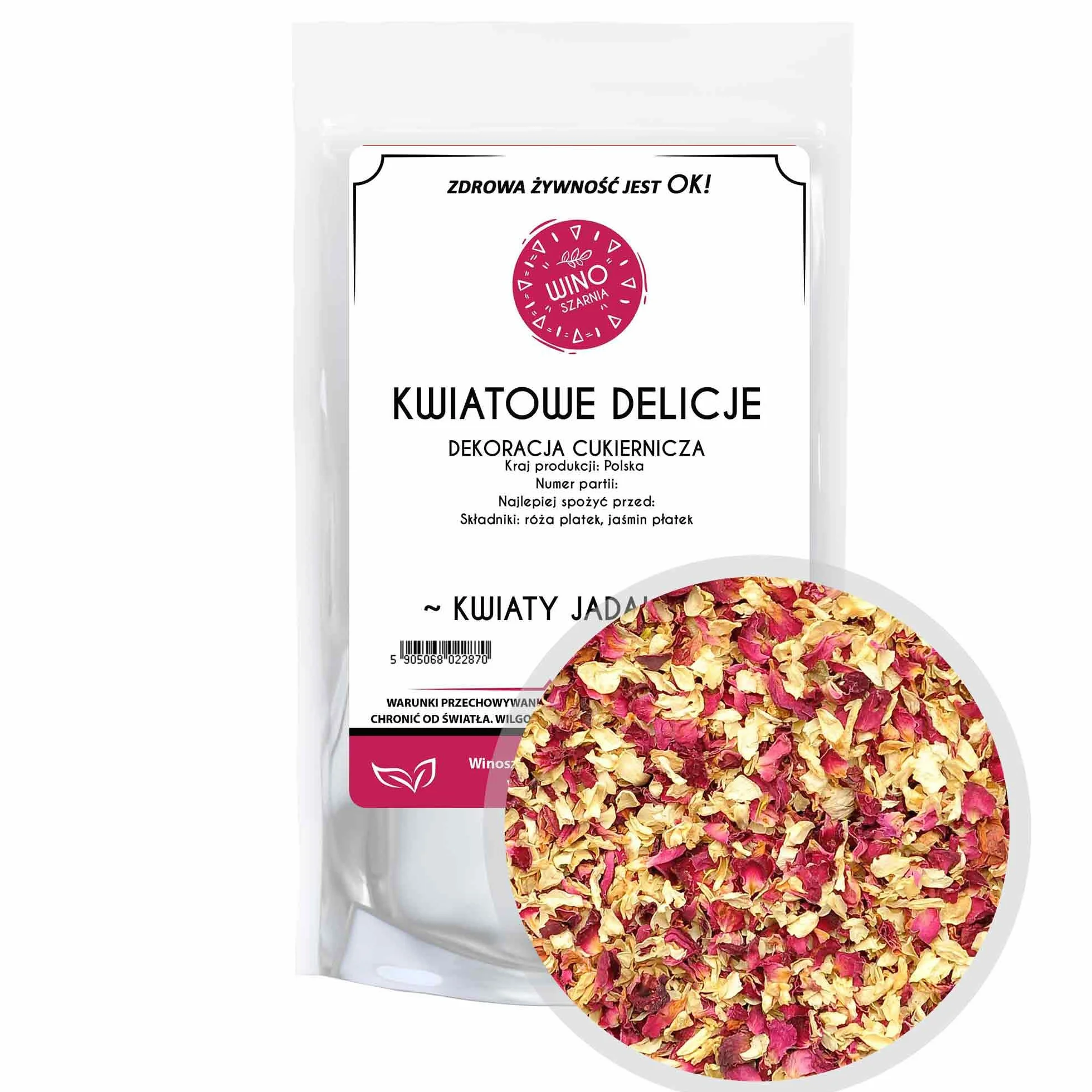Kwiaty na tort Kwiatowe Delicje - 10g Jadalne