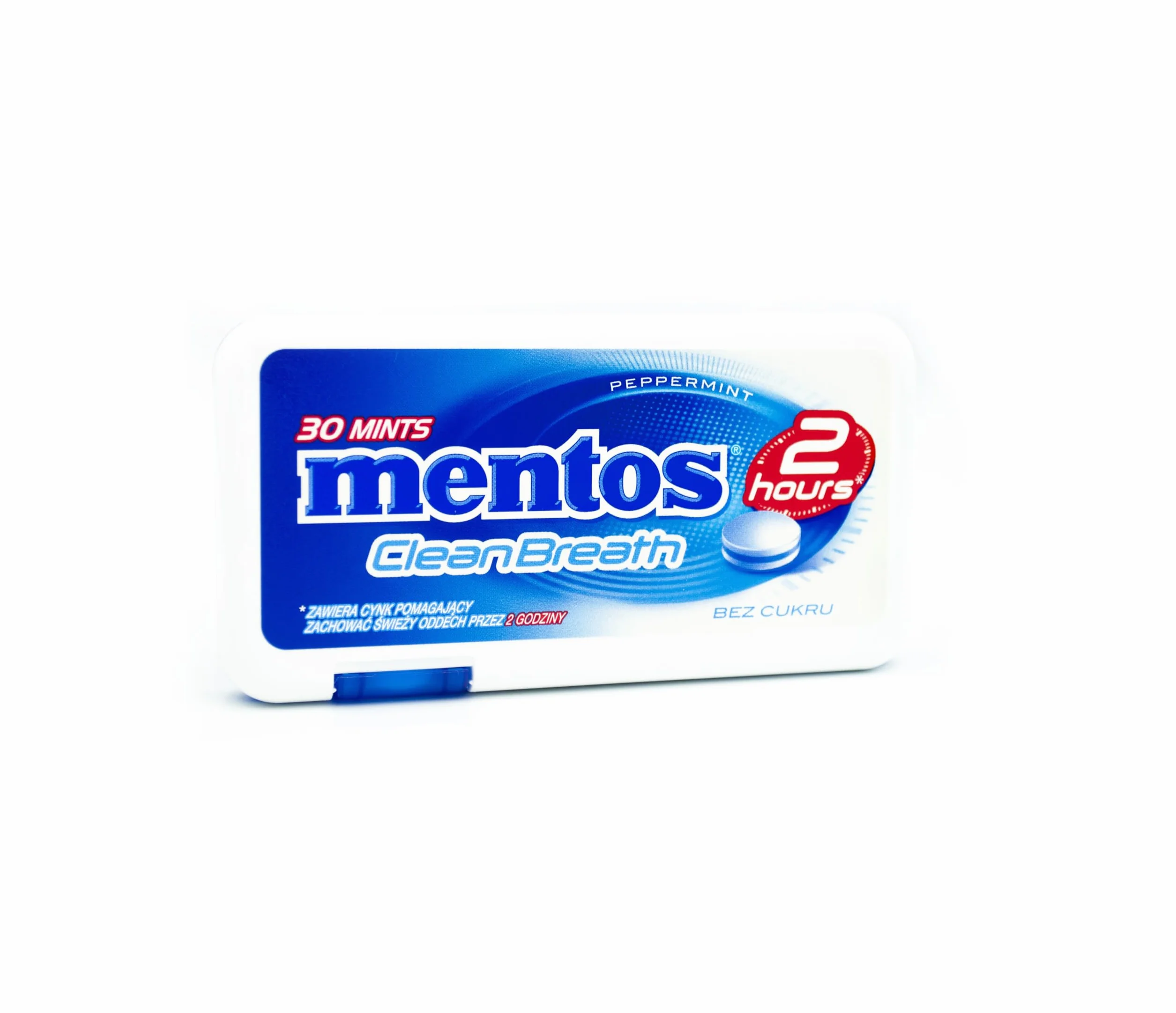 Fresh Windsurfing Mentos Clean Breath pastylki miętowe 12 sztuk x 21 g duże opakowanie rodzinne cukierki miętowe, Mi?ta pieprzowa, 21g