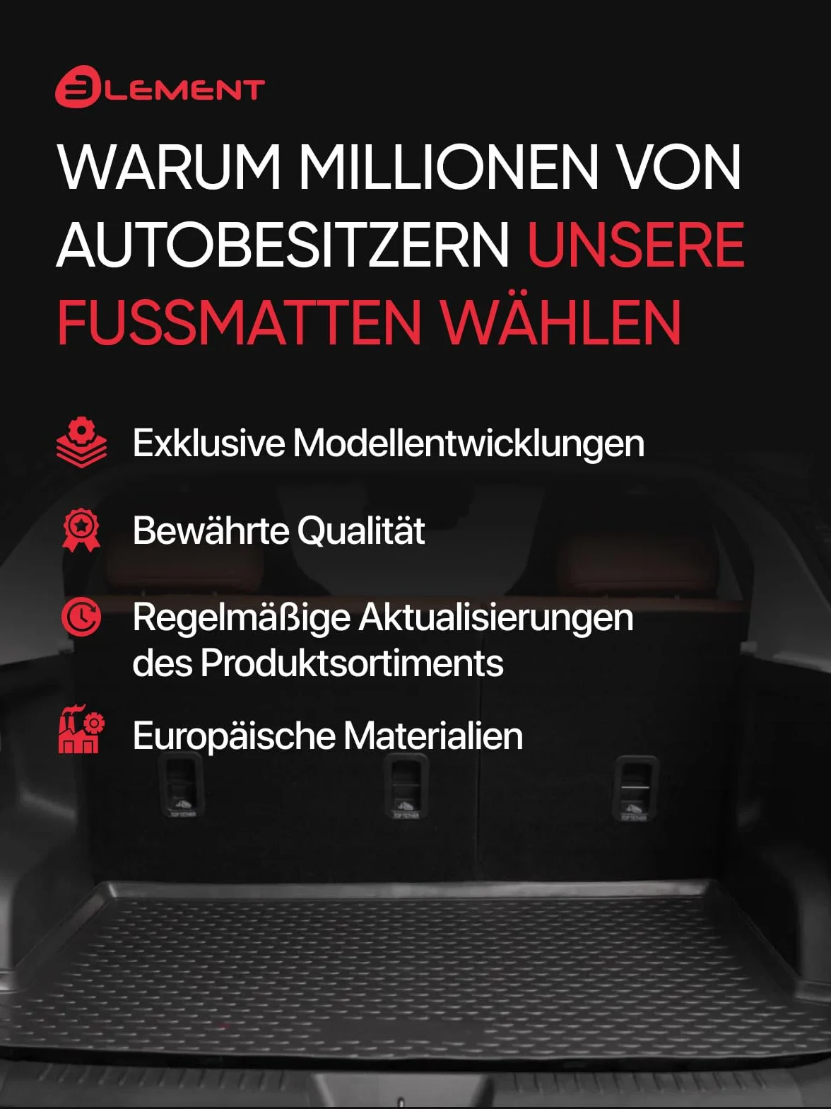 Gumowa wkładka do bagażnika Audi A6 C5 Avant (4B) kombi