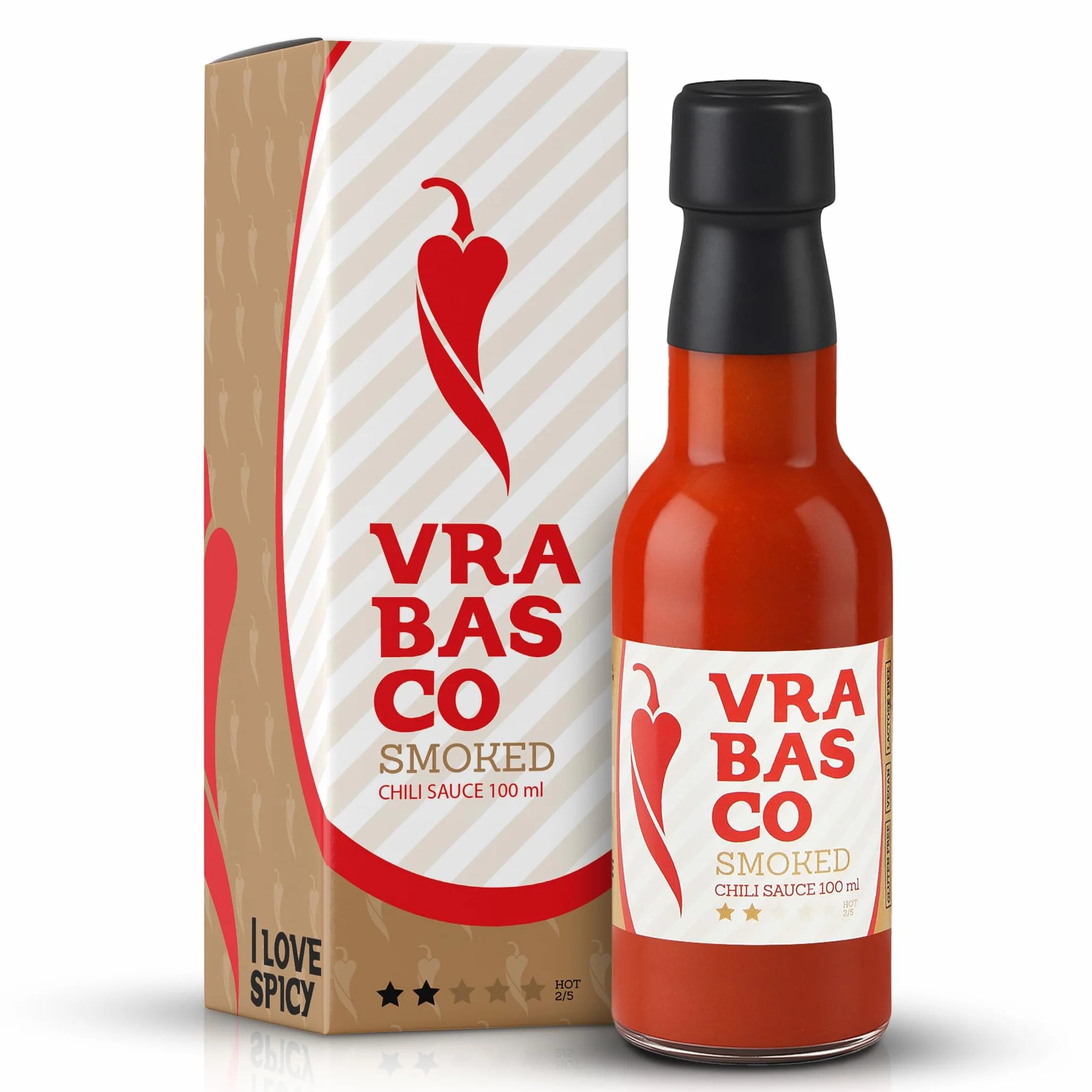 Vrabasco Smoked Sos Chili 100 ml – Fermentowany i Wędzony – 80% Papryczek z Chorwacji