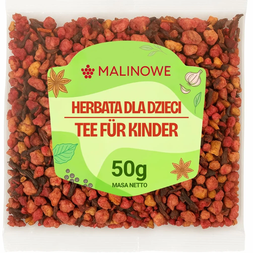 Herbata dla dzieci Malinowa 50g Owocowa Malina Banan