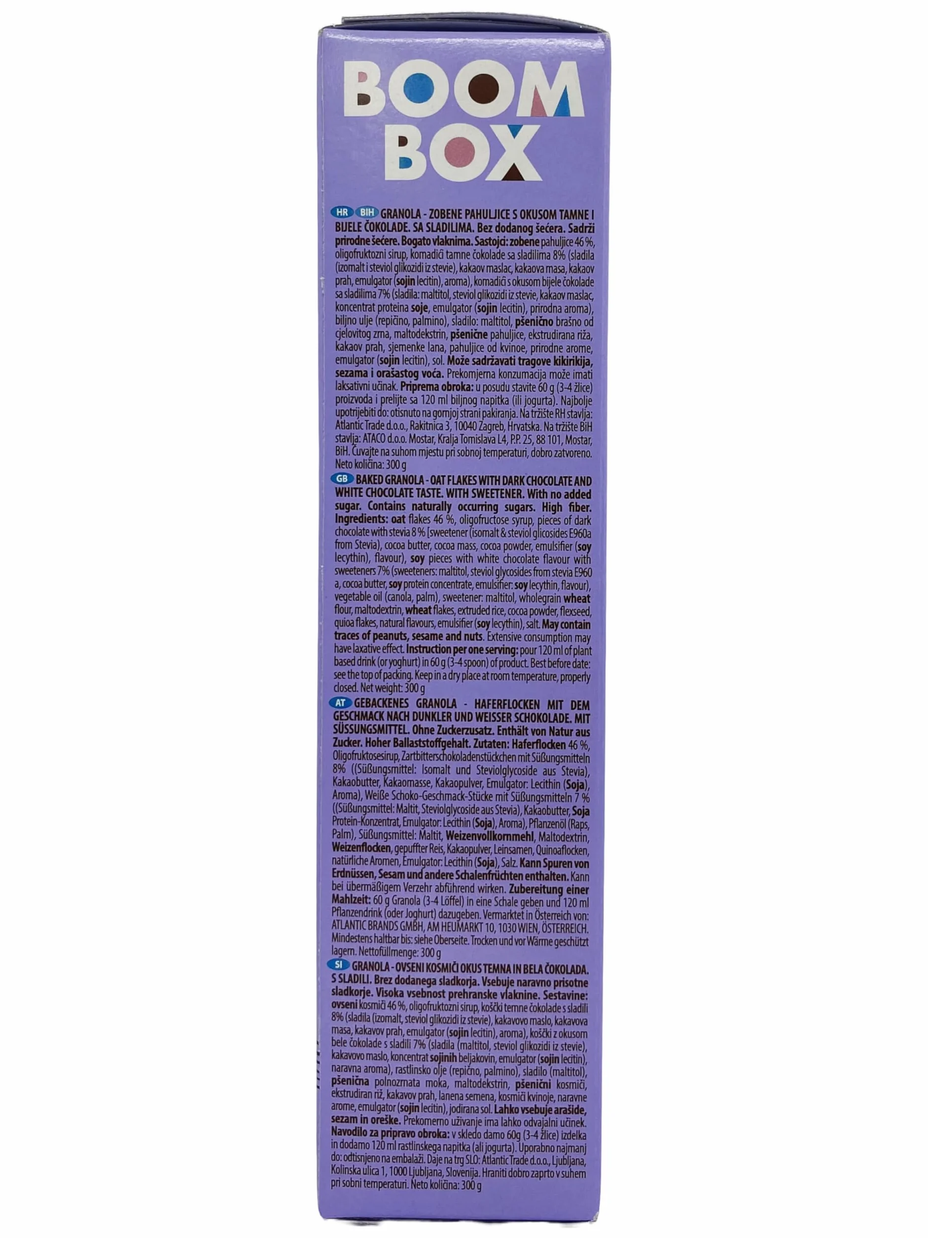 BOOM BOX granola owsiana czekoladowa 300g Musli podwójna czekolada