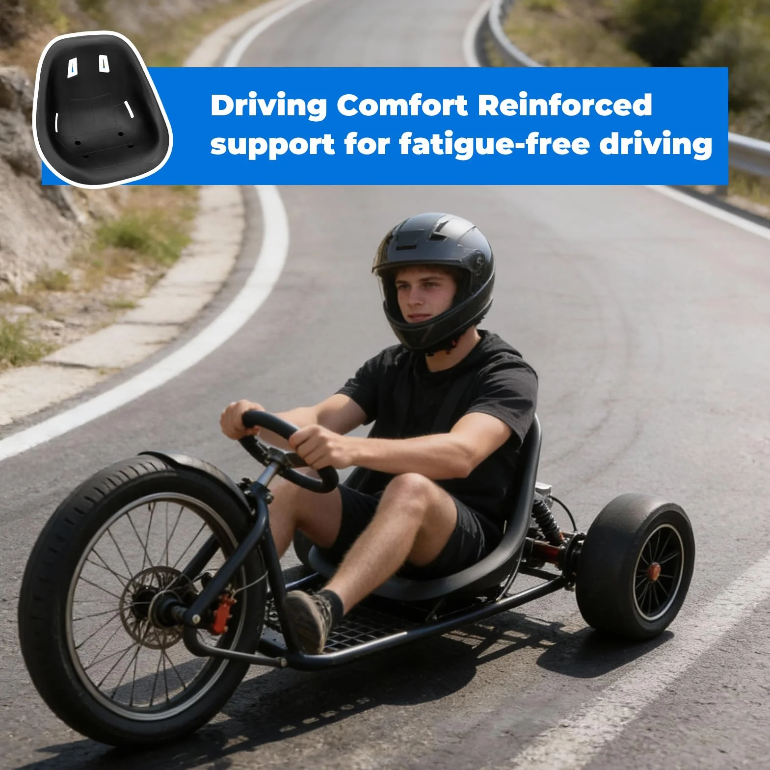Fotel Gokartowy Do Gokartów Samochody Do Driftu Samochody Balansujące Duży Rozmiar Oparcia Fotela Samochodowego Siodełko Sprint Track Zestaw Siedzeń Wygodna, Ergonomiczna Konstrukcja