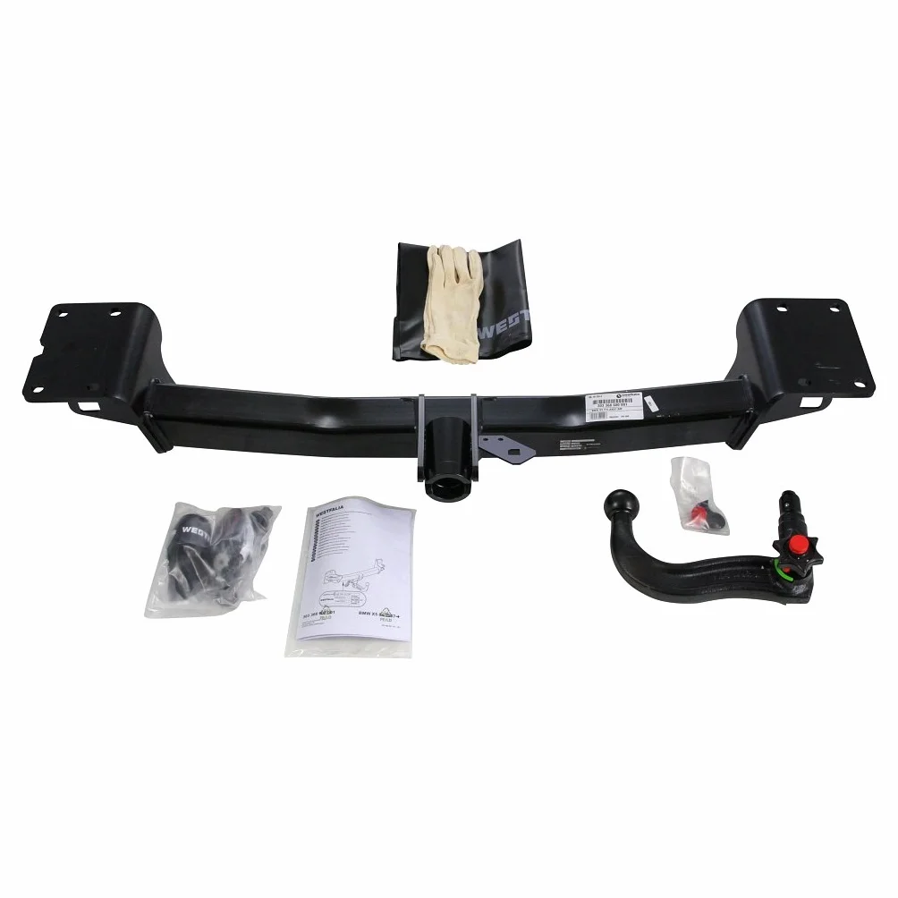 WESTFALIA Automotive 303273900113 zdejmowany hak z łabędziem do BMW X5 (E70) (01/2007-11/2013) - zawiera 13-pinowy zestaw okablowań do określonego pojazdu