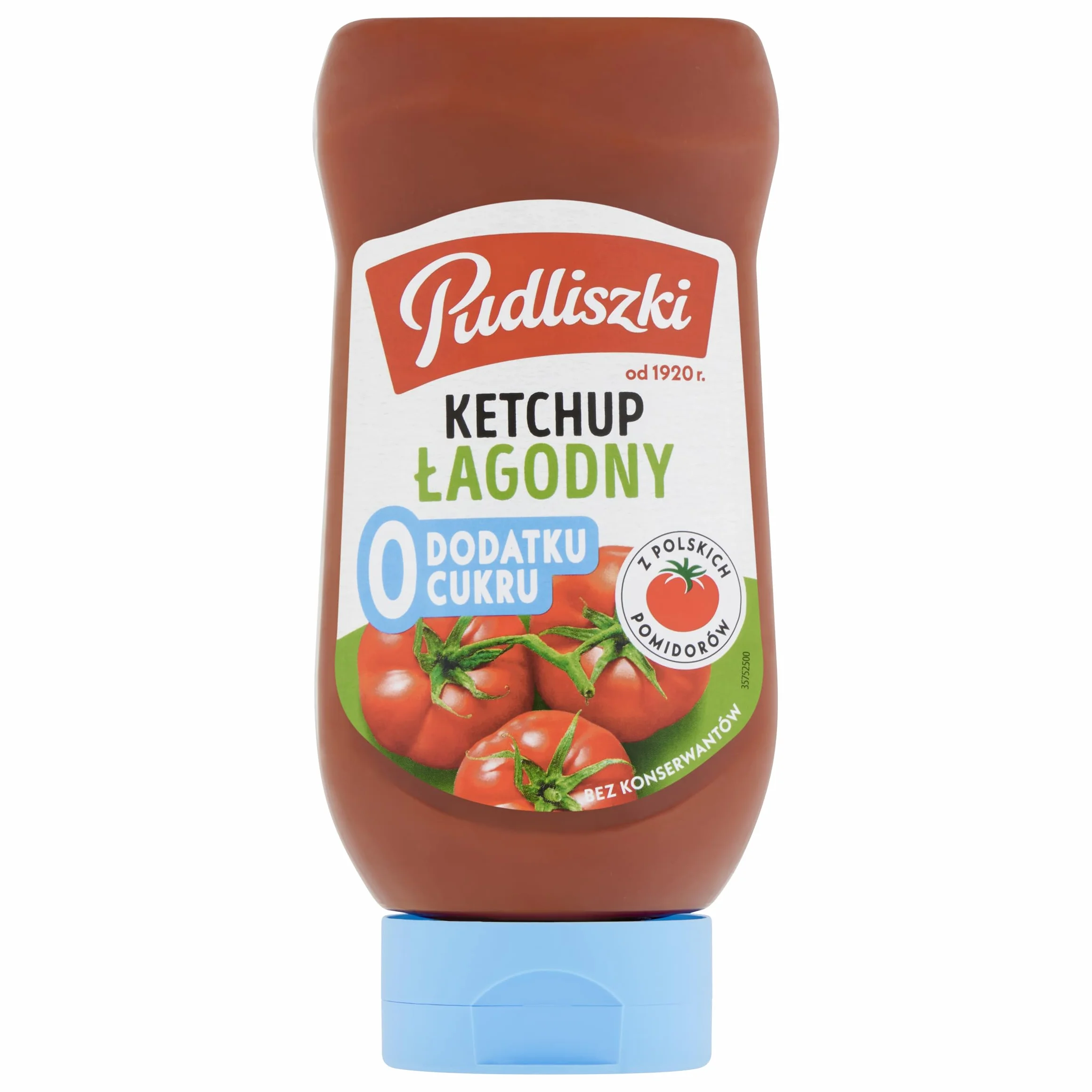 Pudliszki Ketchup Zero bez dodatku cukru 440 g