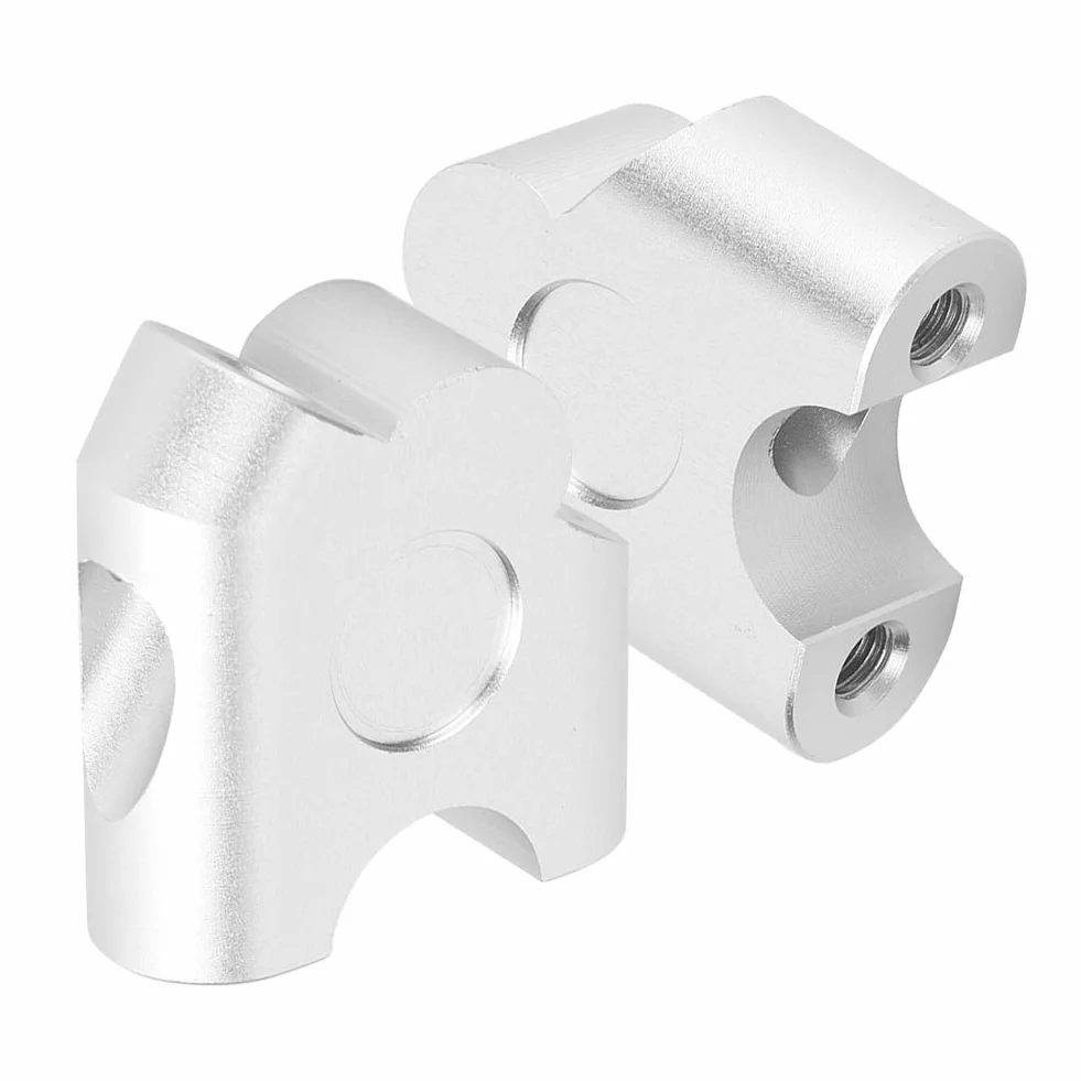Zacisk kierownicy motocykla, 22mm uniwersalny uchwyt motocykla Bar Riser zacisk na kierownicę Powrót Move Adapter do montażu (chrom)