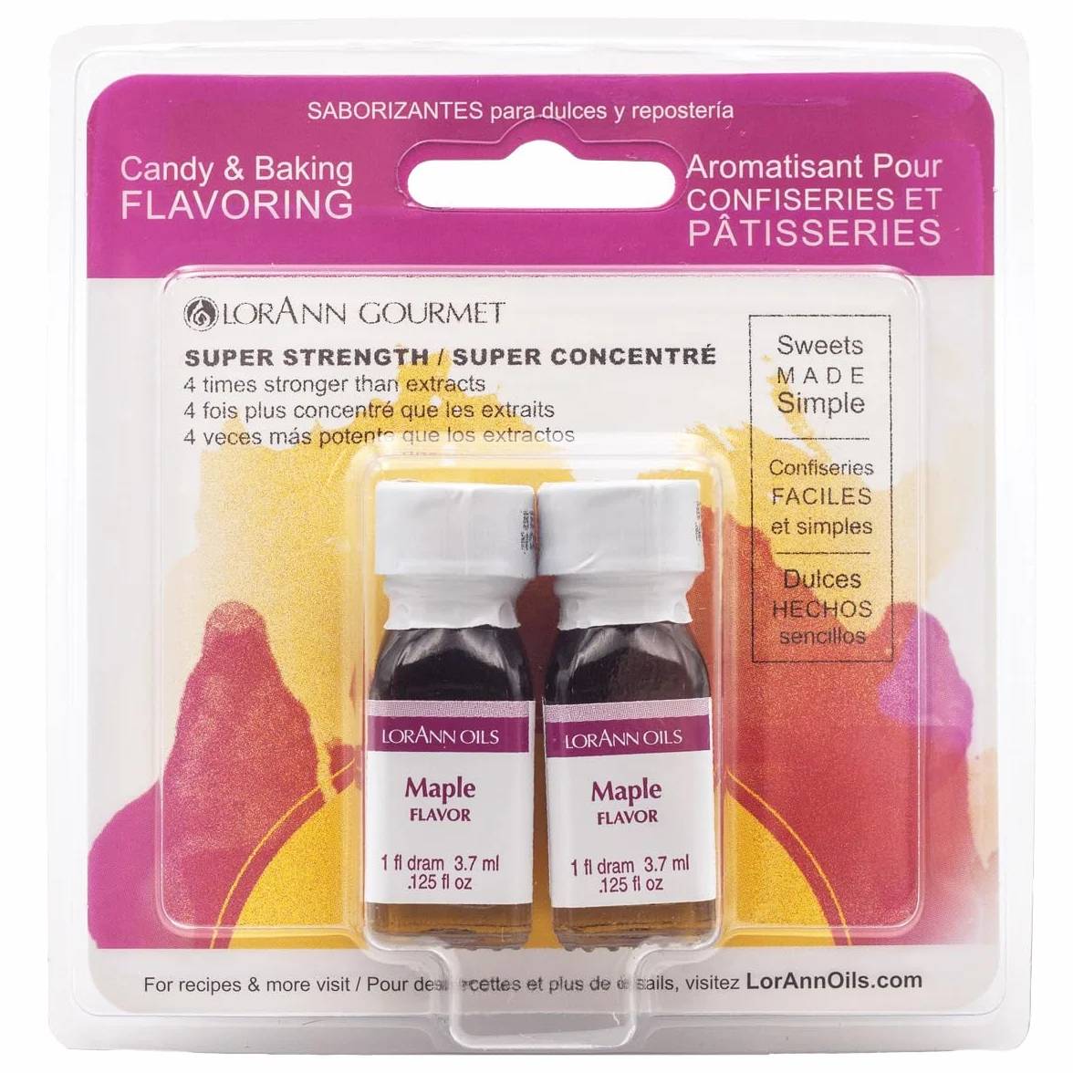 Candy & Baking Flavoring Maple 0.125oz 2/Pkg