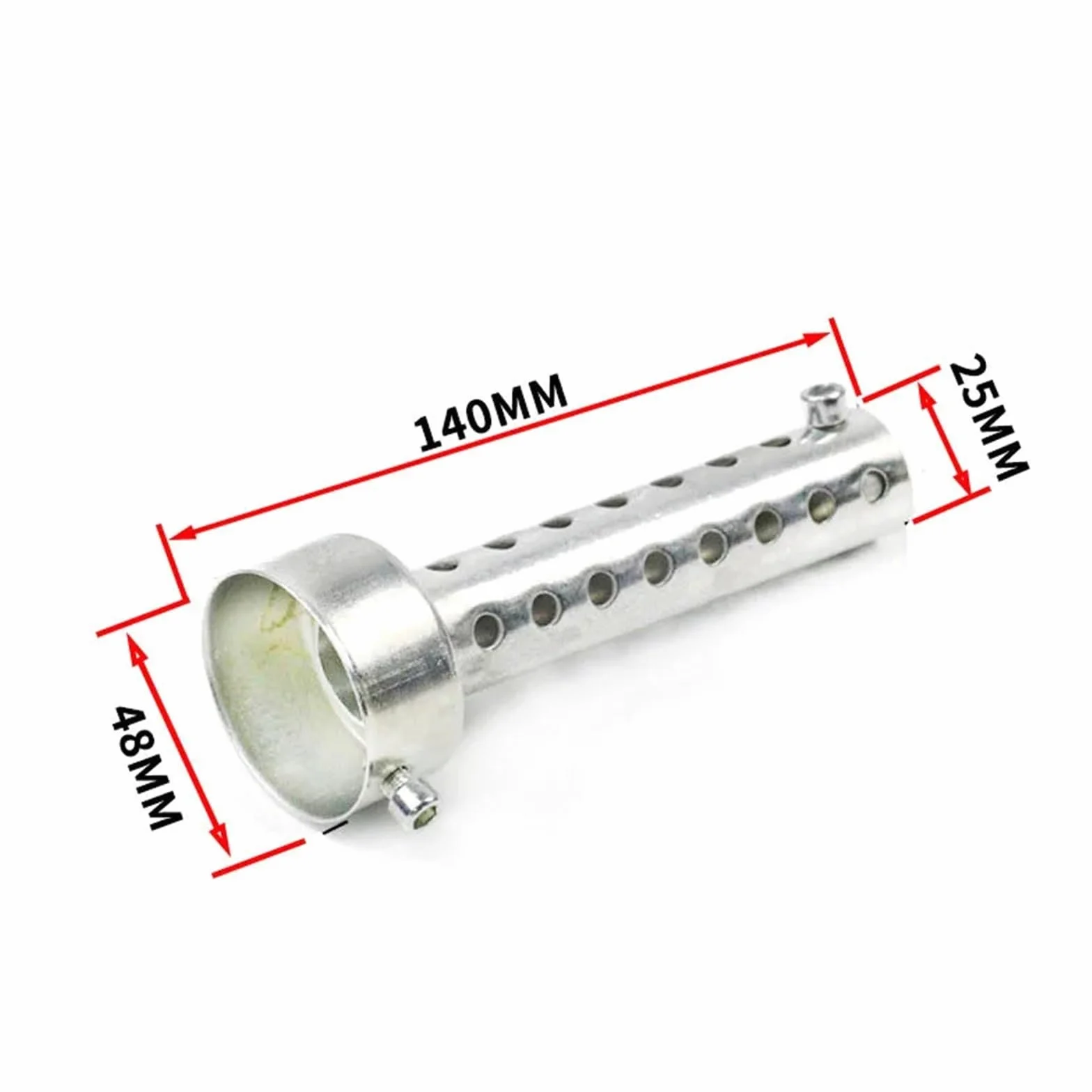 motocykl tłumik rury wydechowej Uniwersalny motocykl 35mm 42mm 45mm 48mm 60mm DB zabójca rura wydechowa tłumik wkładka przegroda ze stali nierdzewnej(Sliver 48mm)