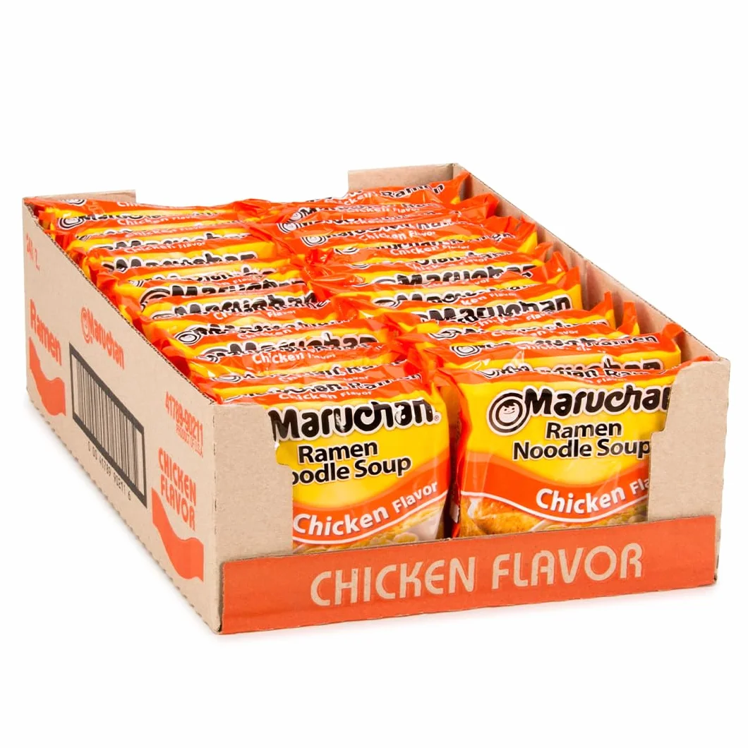 Maruchan Ramen Chicken, Instant Ramen Noodles, Ready to Eat Meals, 3 Oz, 24 Count