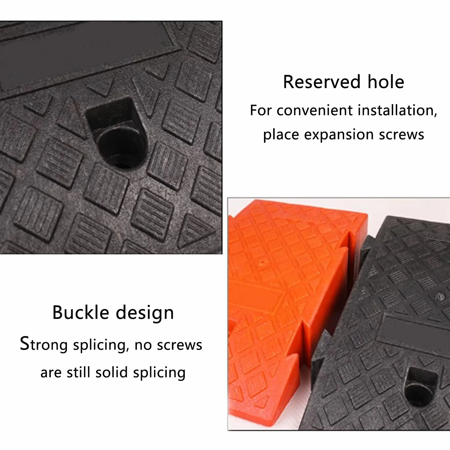 Plastic curb ramps