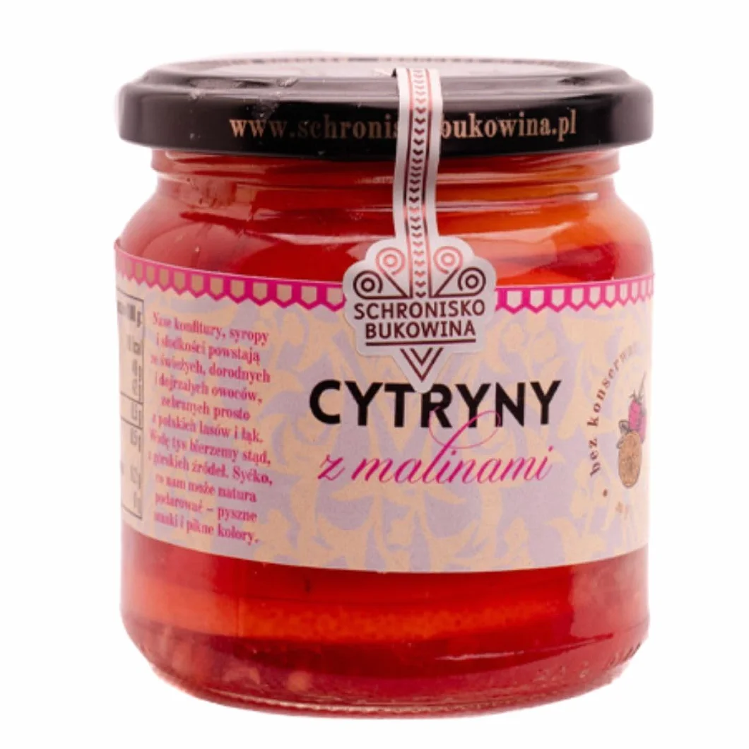 Cytryny z malinami 200g w syropie
