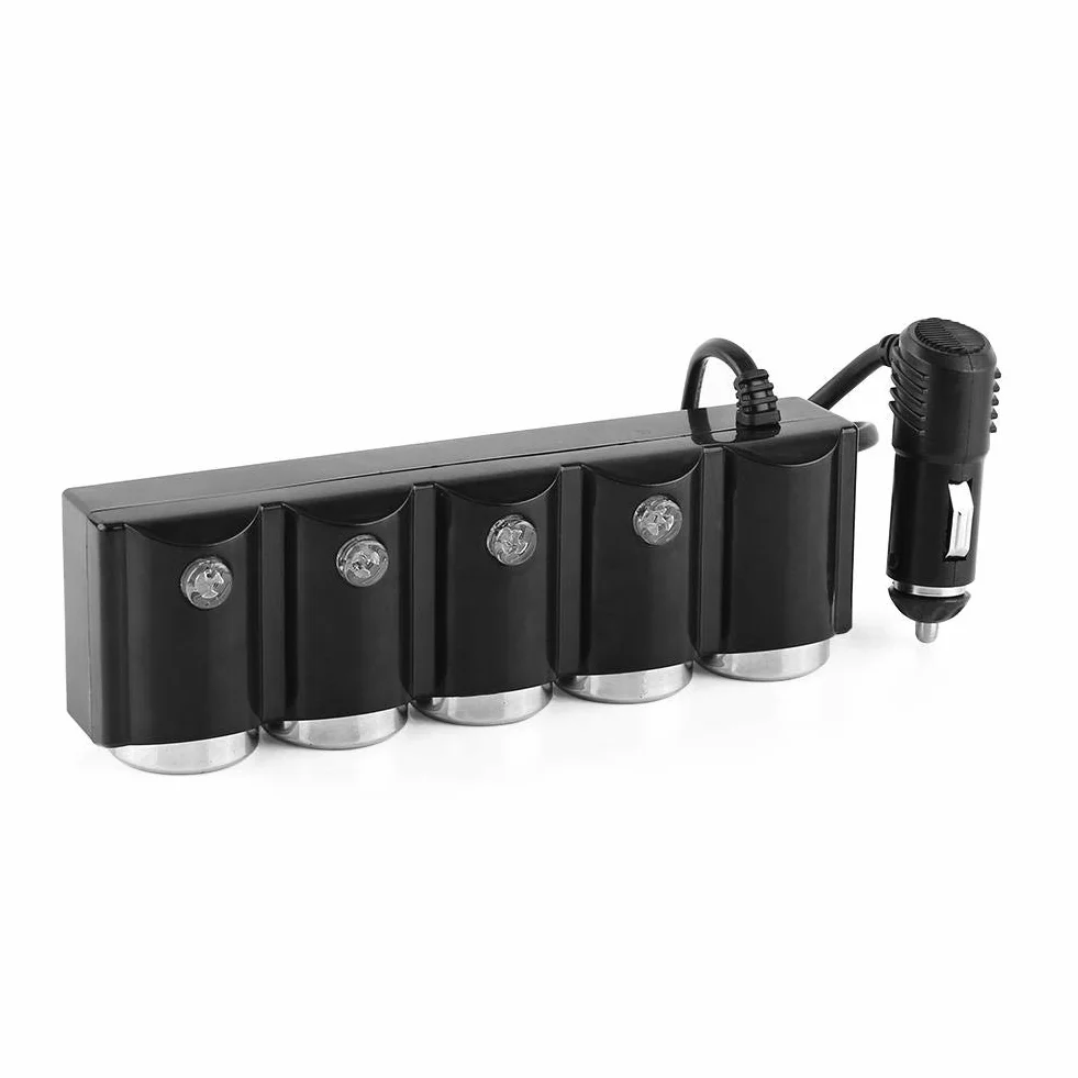 Akozon DC 12V 24V USB 4-kierunkowa zapalniczka ładowarka