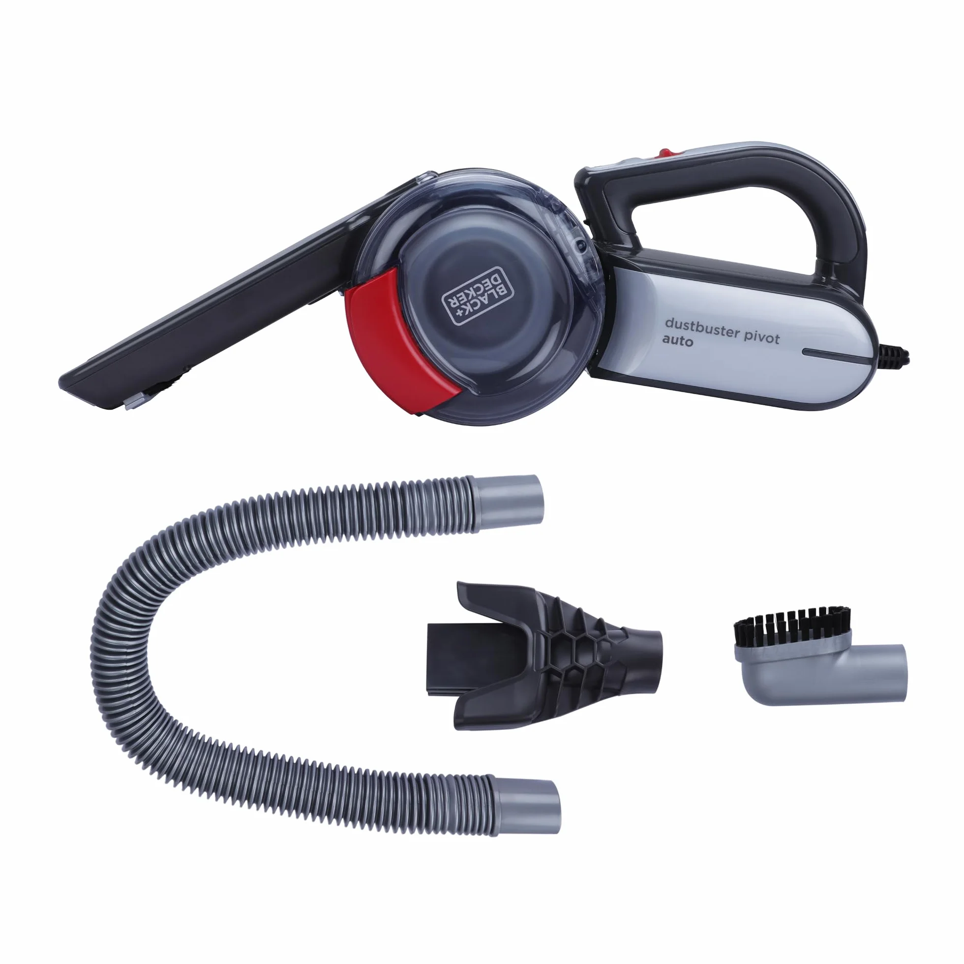 Black & Decker, Odkurzacz samochodowy 12V Pivot, akcesoria, torba, PV1200AV-XJ