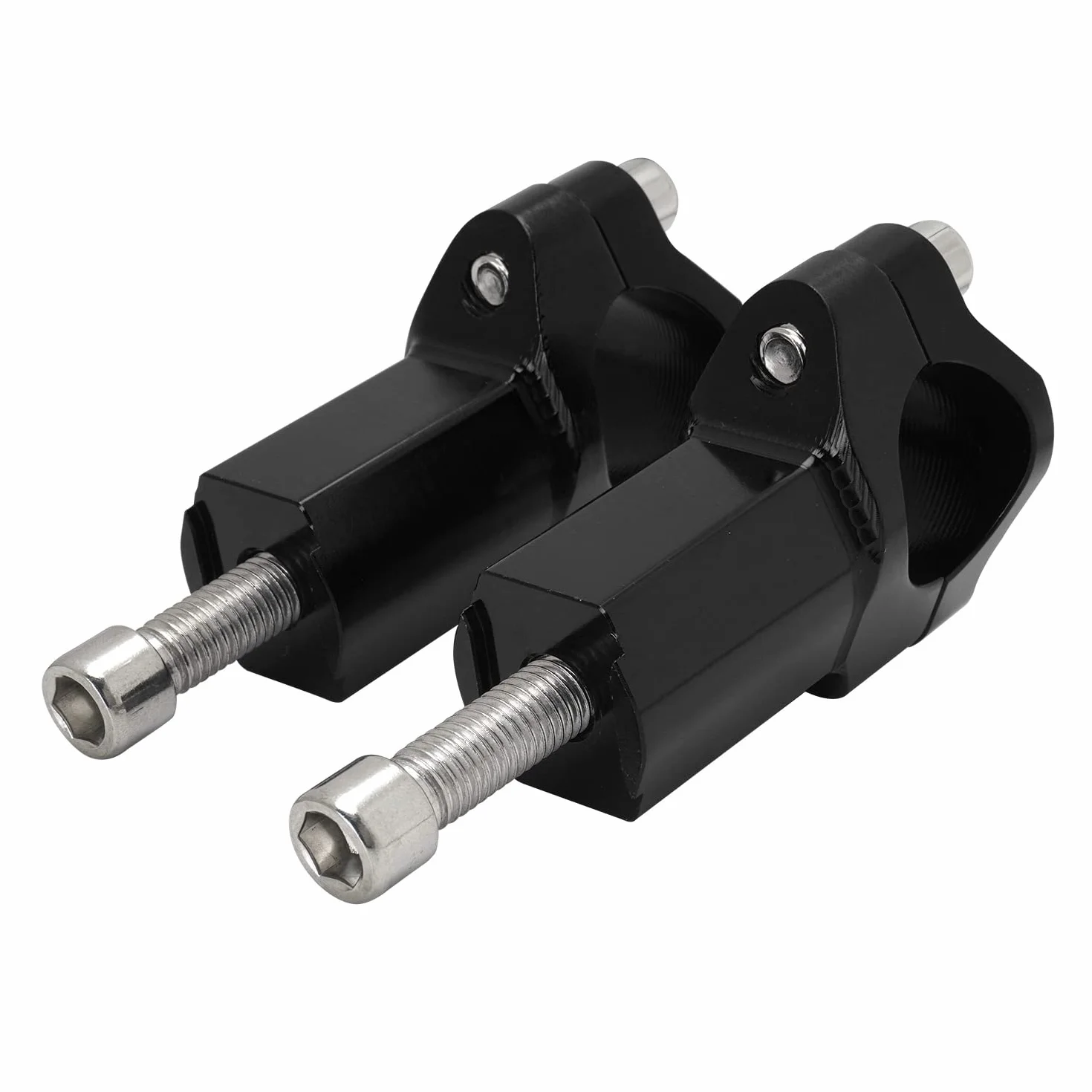 JFG RACING Risers na kierownicę motocykla 28 mm, zaciski na kierownicę CNC, zaciski do kierownicy 125-530 SX SX-F EXC XCW XCFW EXCF-czarne