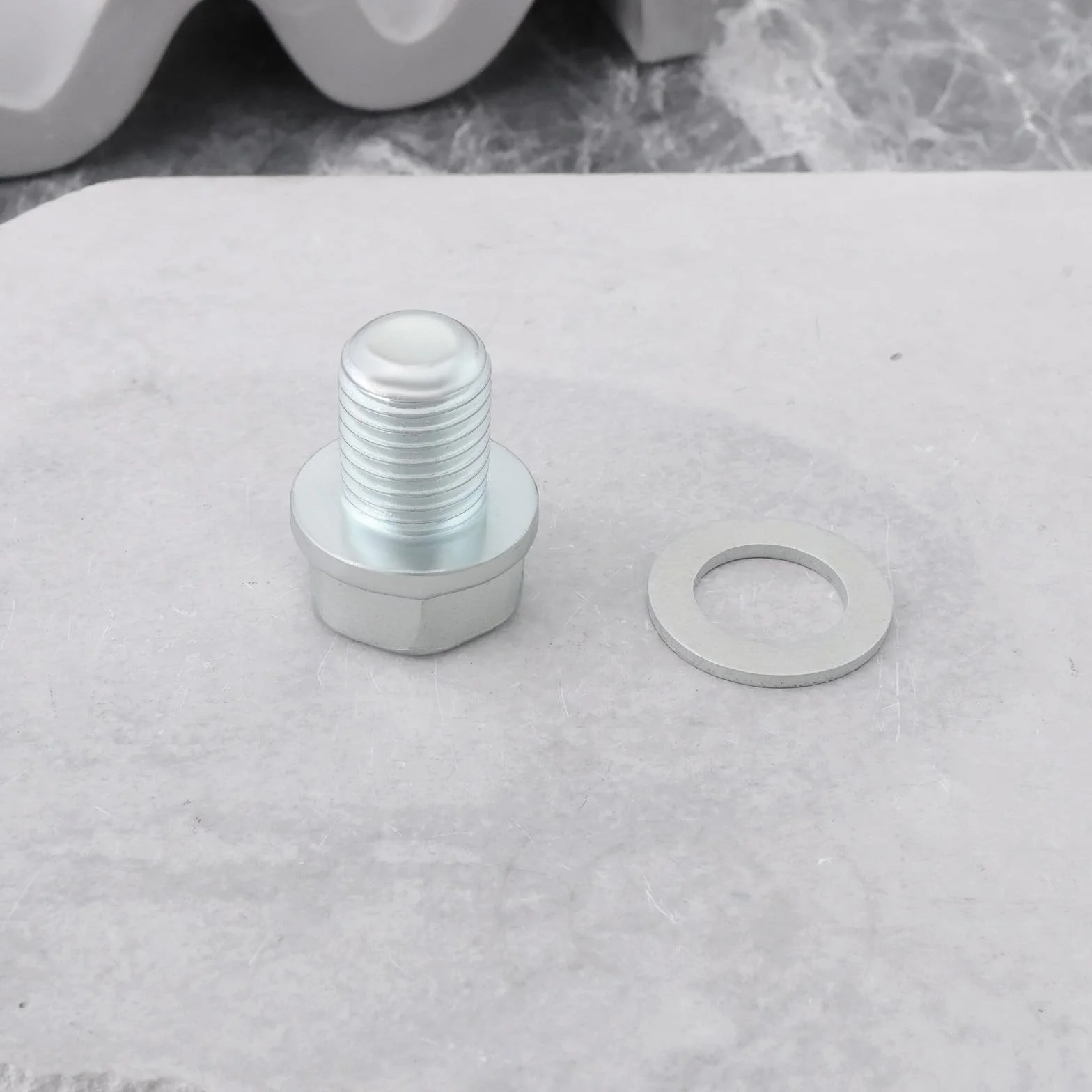 2 zestaw śrub do miski olejowej motocyklowej M12 x 1,5 z podkładką, korek spustowy oleju 92800-12000, 90407-259-000 kompatybilny z Honda CBF600 CBF1000 CBR125 CBR250 CBR600F
