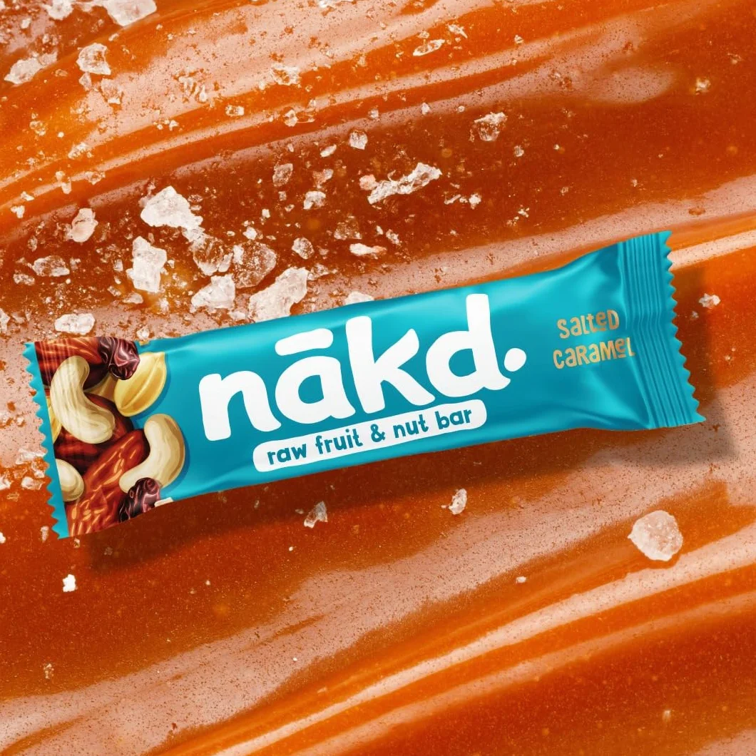 Nakd Batony Owocowo-Orzechowe. Zdrowe przekąski dla dorosłych i dzieci. Bary śniadaniowe Jedzenie. Wegańskie, bezmleczne, bez pszenicy, bezglutenowe batony. (48 Sztuk)