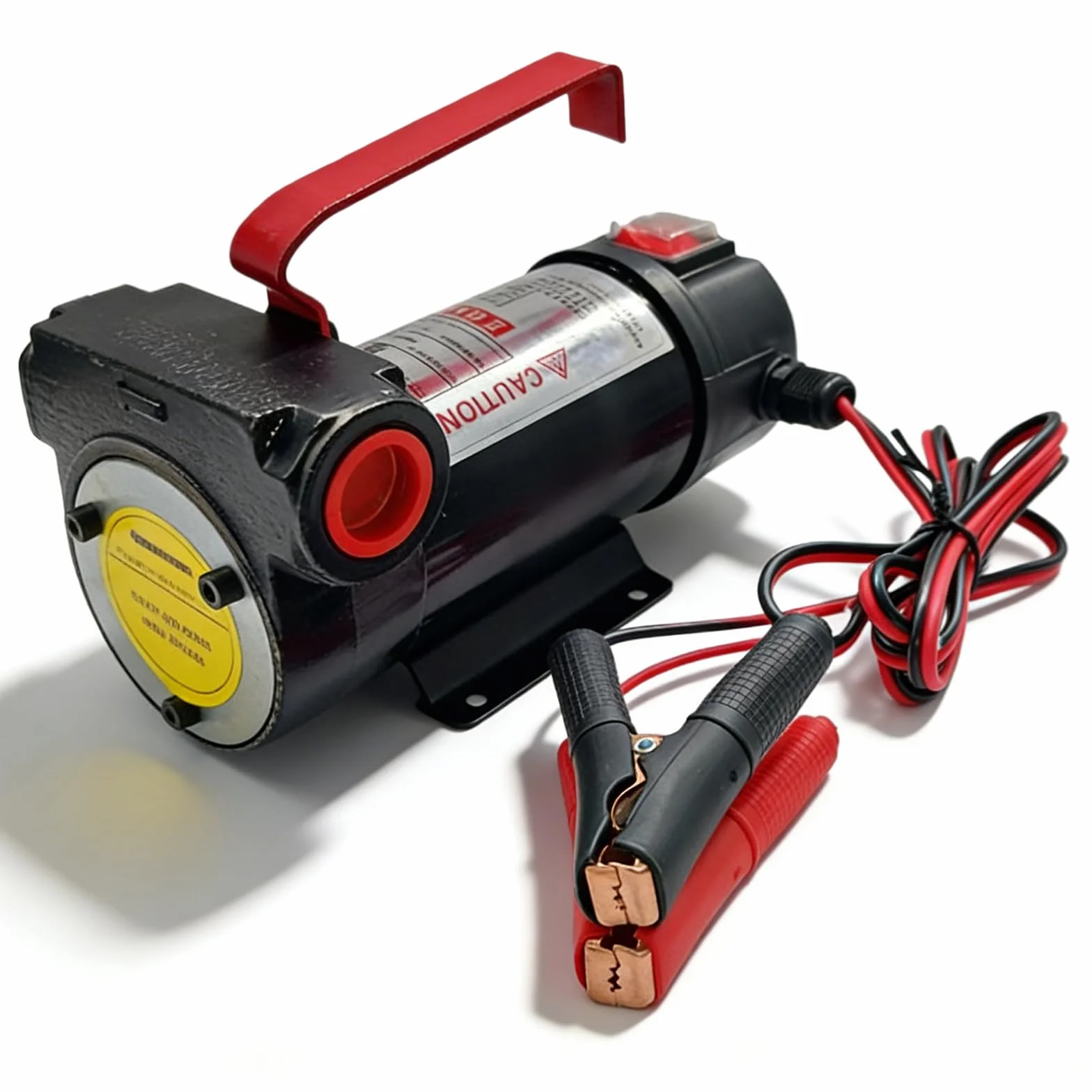 PORFOYO Elektryczna pompa do odsysania oleju napędowego, 12 V, 200 W, 45 l/min, pompa paliwowa, pompa do odsysania oleju, samozasysająca elektryczna pompa olejowa, pompa do wymiany oleju napędowego