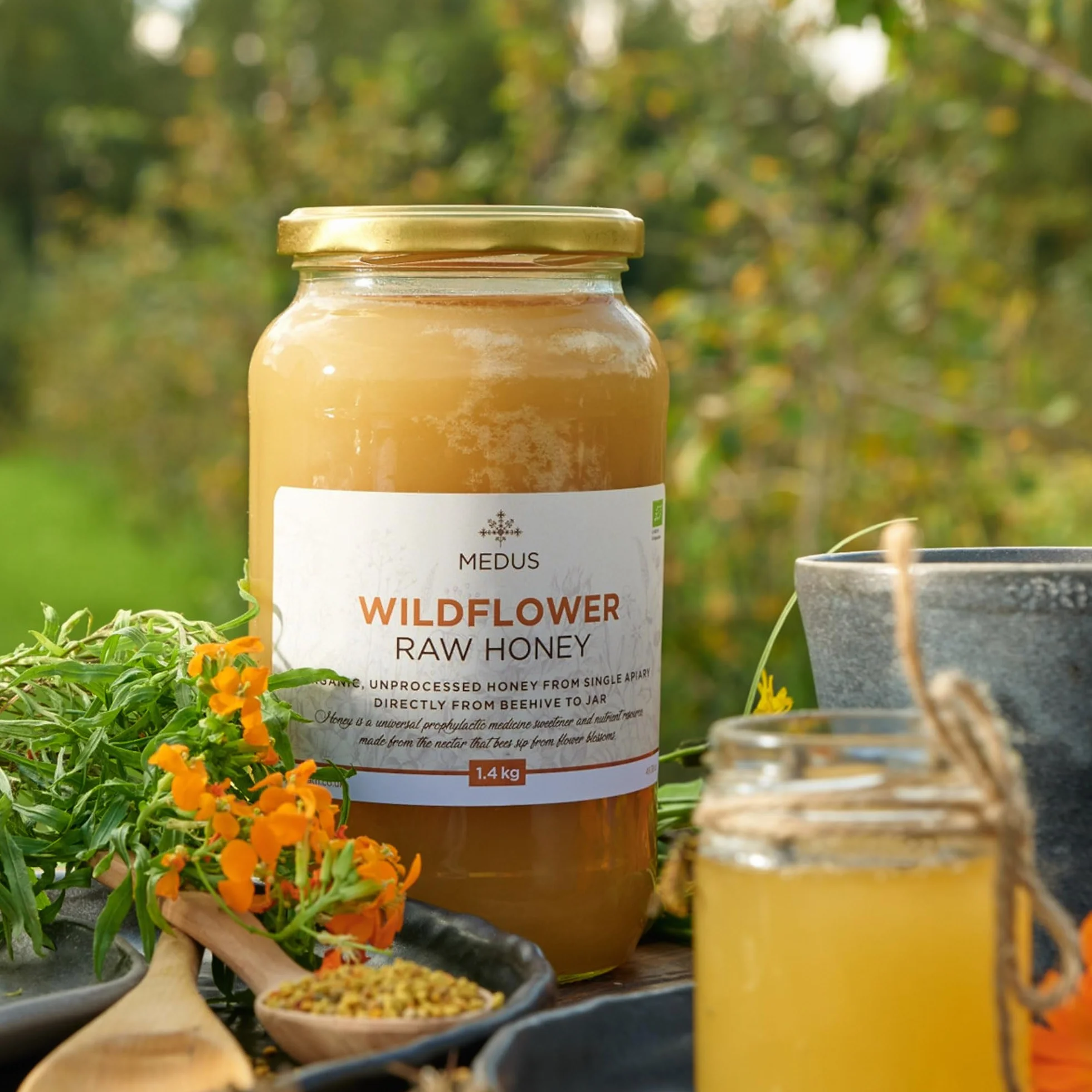 Earthbreath Wildflower Raw Honey 3 kg - nieprzetworzony, niepasteryzowany miód z dzikich kwiatów